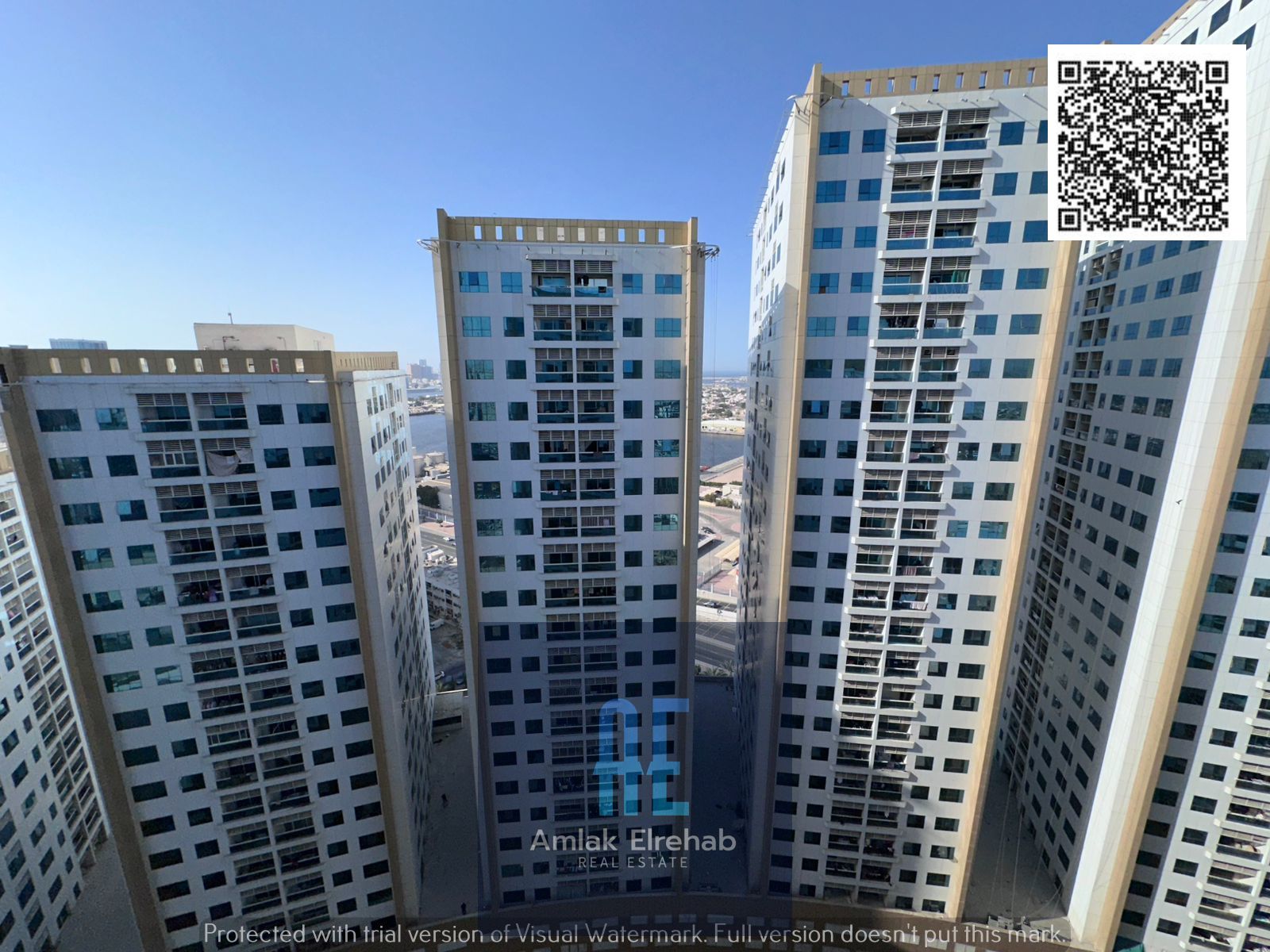 Two rooms and a hall for annual rent in Ajman Pearl Towers Downtown 390000