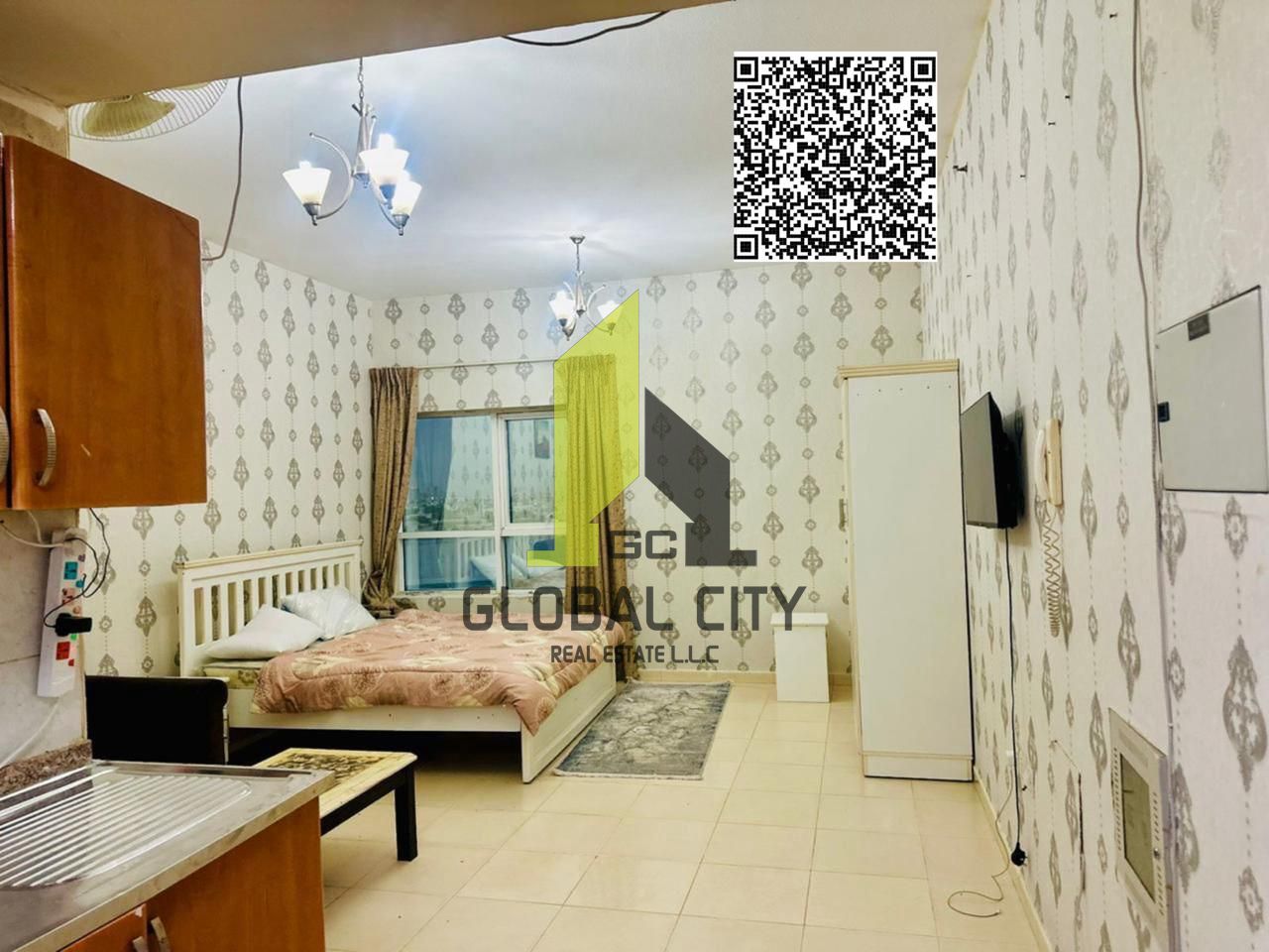 Fully Furnished ! Studio ! Creek View ! Just 315,000 ! With parking ! Orient Towers ! Al-Bustan Ajman.