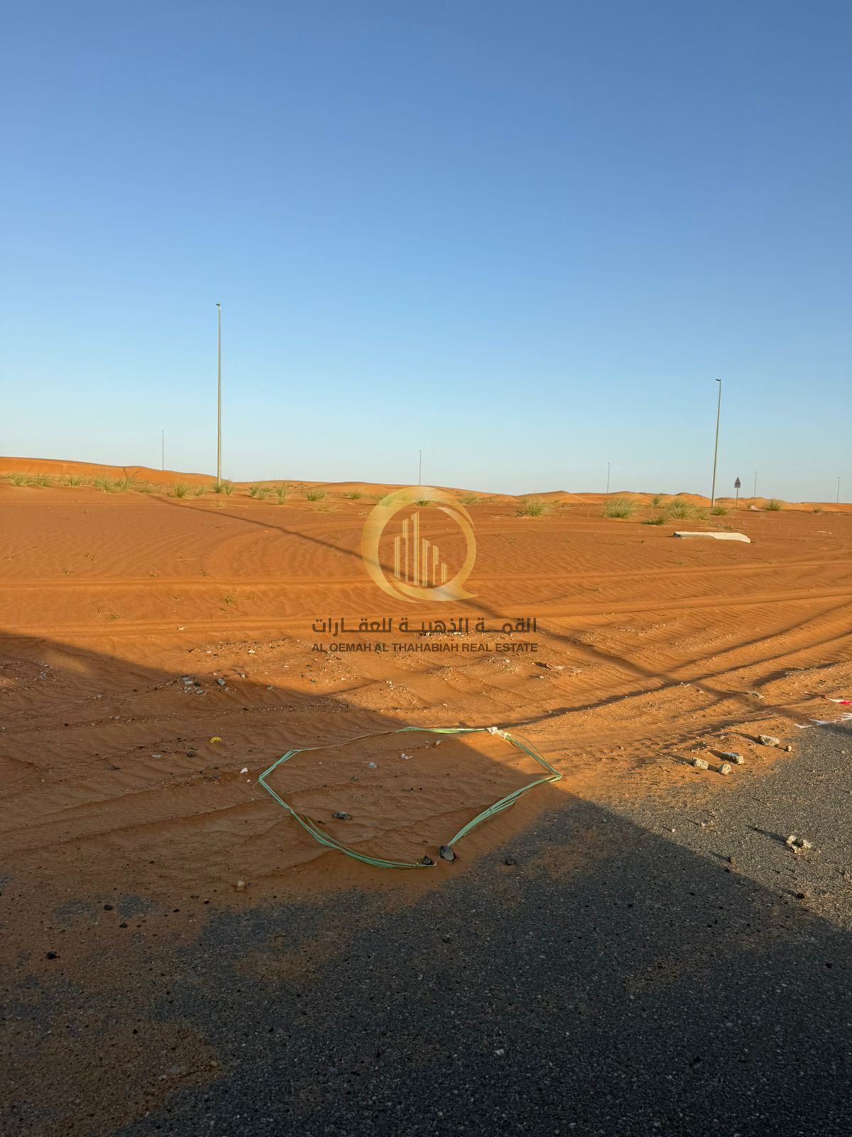Artificial land for sale in the Al-Qasimia area, Phase Four, in an excellent location. Four adjacent plots. Industrial permit. Each plot has an area o