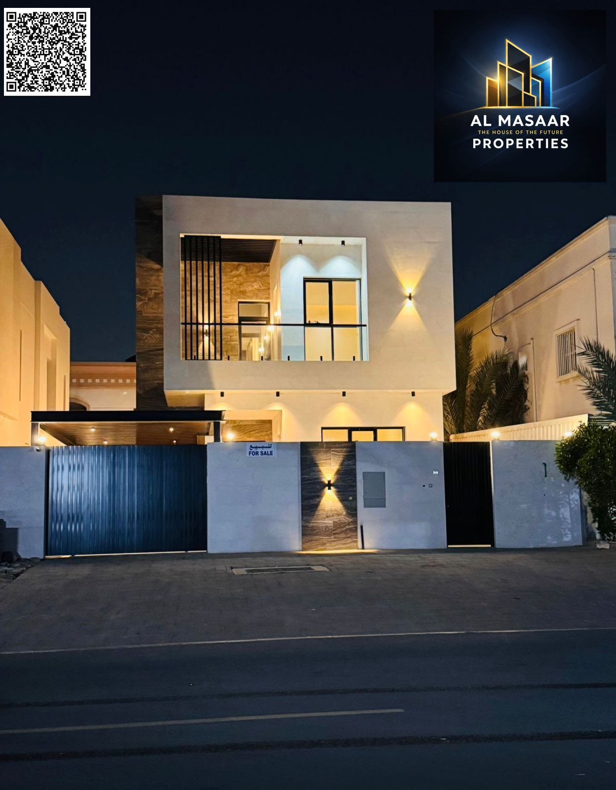 A unique opportunity to own a new villa with a practical design and high-end finishing in an excellent location in Al Muwaihat 2, with a front setback