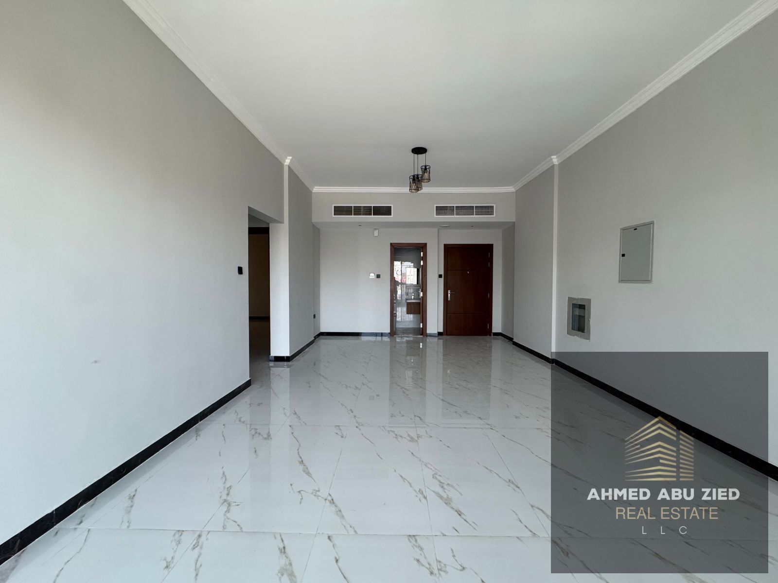 2 master bedrooms, brand new, first tenant, Al Mowaihat 3 Ajman. 1 month free, central AC, balcony, wardrobes, large kitchen, near Choueifat School