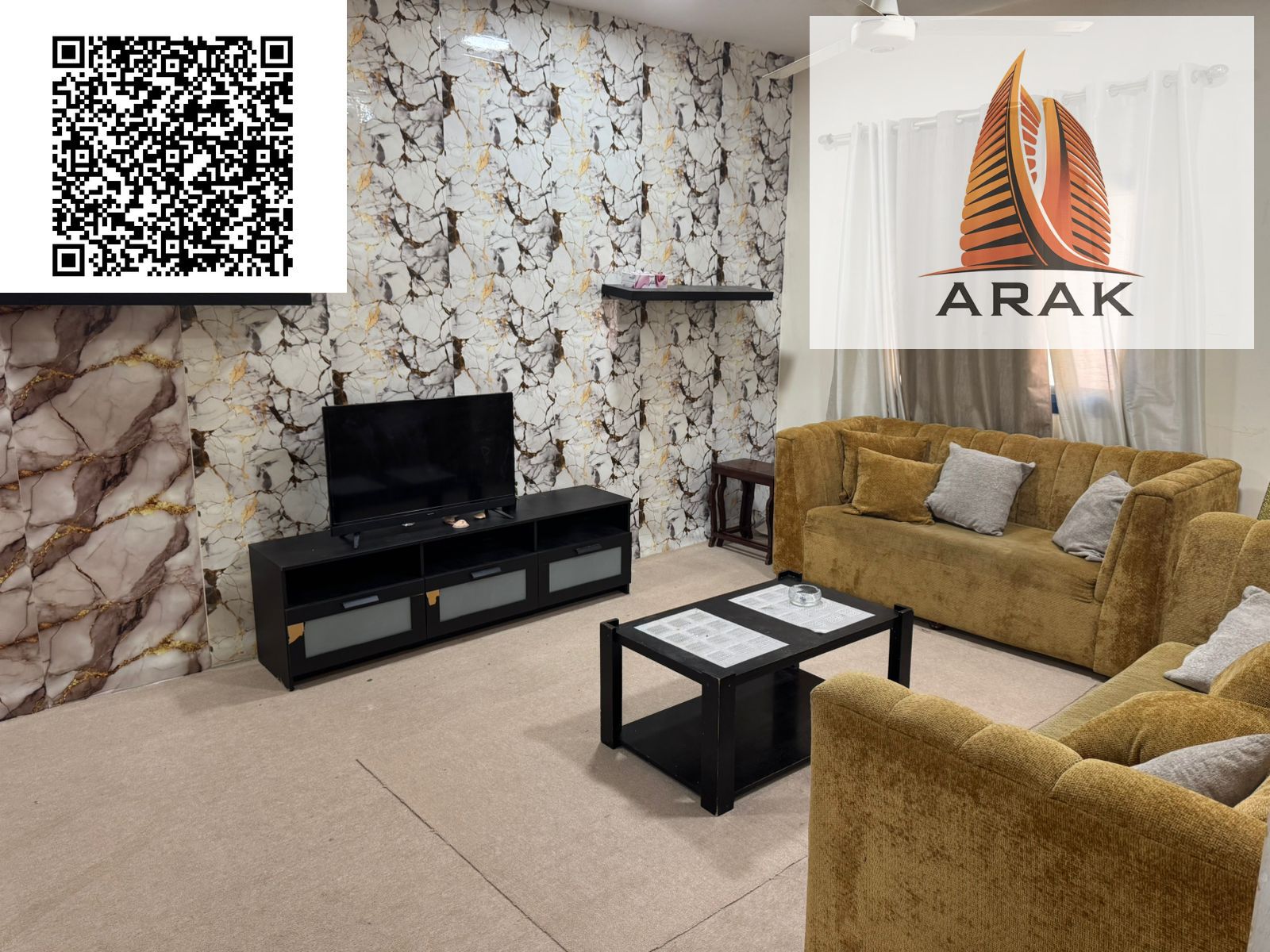 Monthly Rent – Furnished 2 Bedroom Apartment in Al Rumaila 1