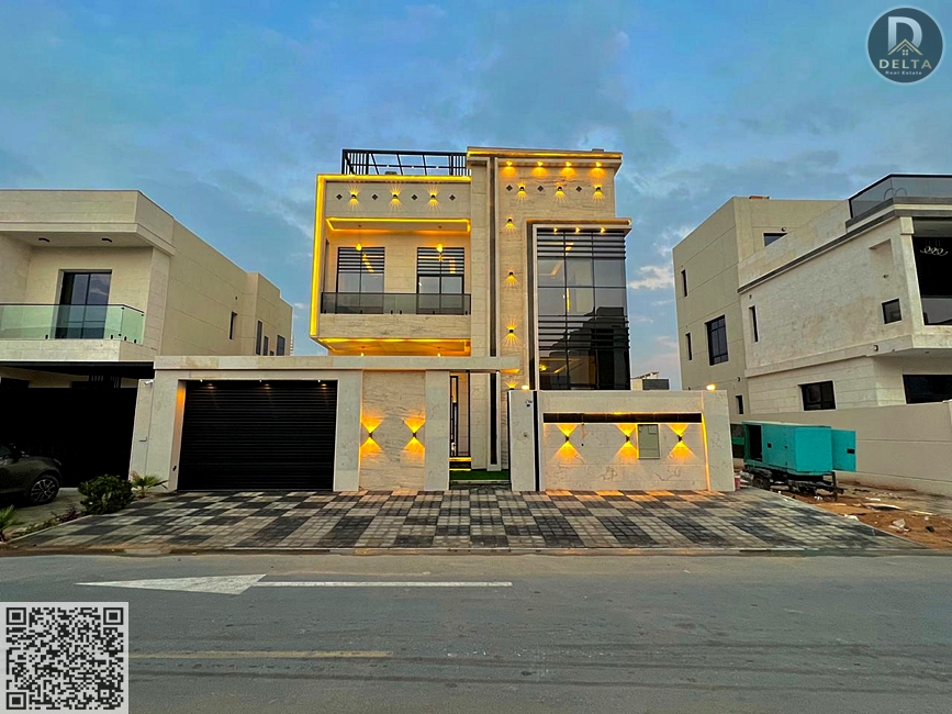 A unique opportunity to own a modern villa in the Al Zahia area, featuring an elegant design and modern finishes, in a quiet location close to all fac