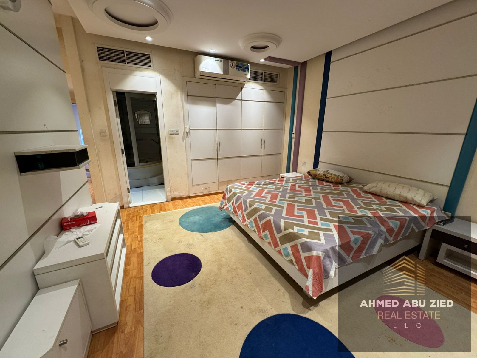 For annual rent: Fully furnished master bedroom apartment with spacious living room in Al Rashidiya 1 – Horizon Towers, 2 baths, 2 balconies, central