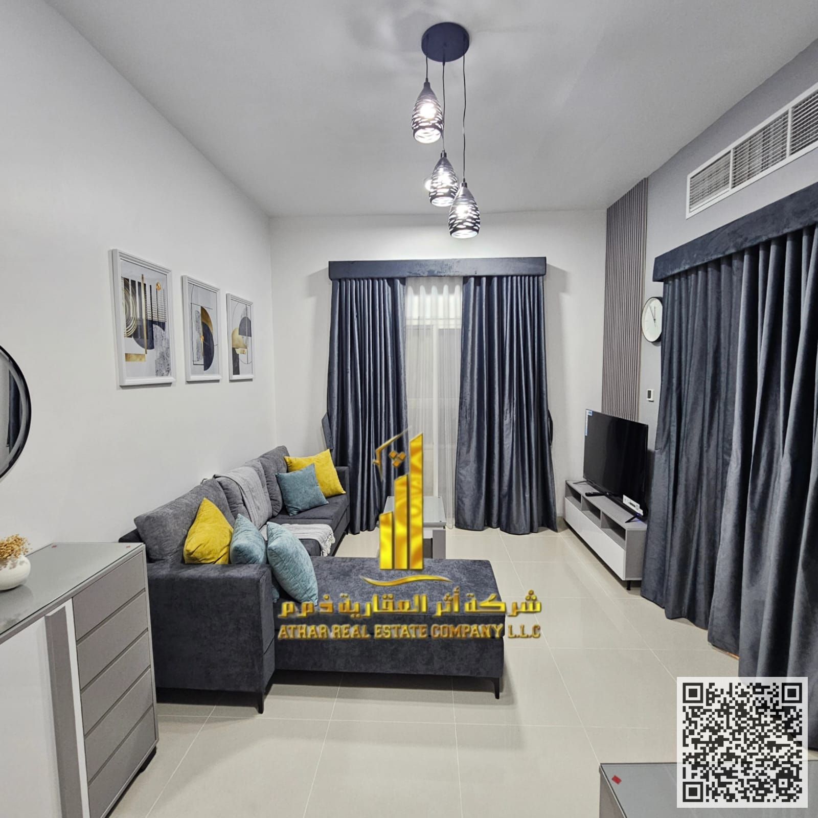 Luxury Apartment One bedroom, living room, and balcony for monthly rent in Ajman, Al Jurf 2. Fully furnished, at a special price! Rent includes