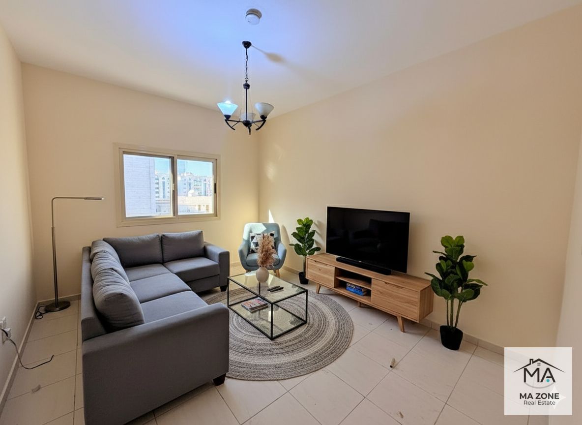 Most Spacious 1 bhk with 2 bath near park in muweillah commercial