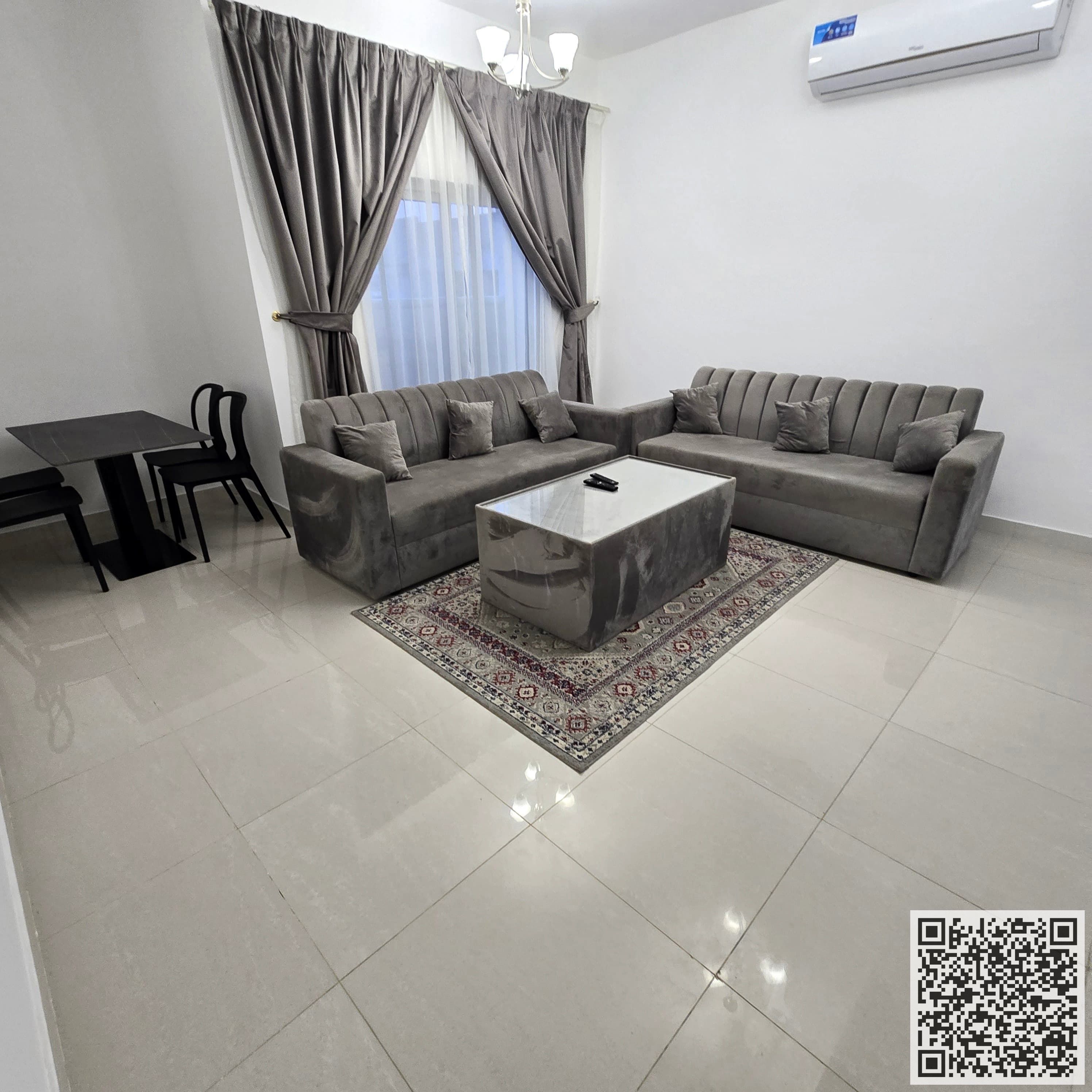 Furnished one-bedroom apartment for monthly rent in Ajman - Al Rawdah 2, near Layali Beirut | Stylish and tidy furnishings | Includes bills & internet