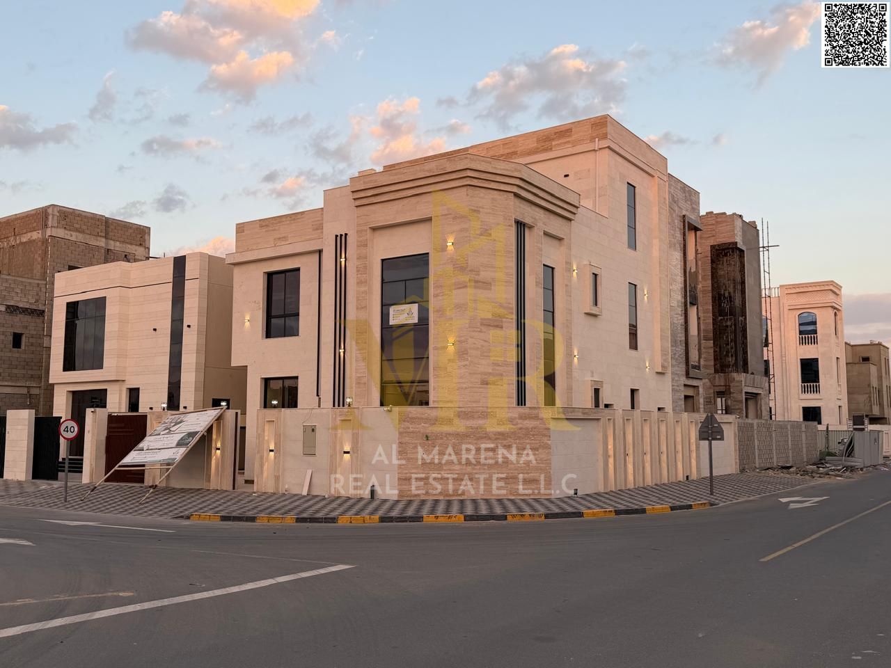 Corner villa, priced inclusive of electricity and water. Own your dream villa and live in style in a luxurious villa in the heart of Al Zahia.