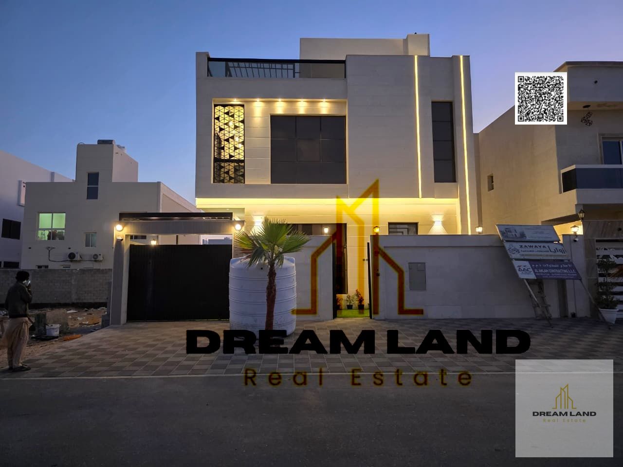 Including water, elc AC and registration fees, Amazing villa with rooftop, consists of 7 master bedrooms with built in wardrobes, now for sale
