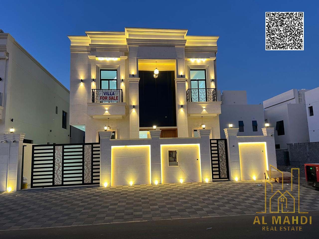 5 Master Bedrooms Villa with Roof & Central AC in Al Helio – Registration Fees Included – Bank Financing