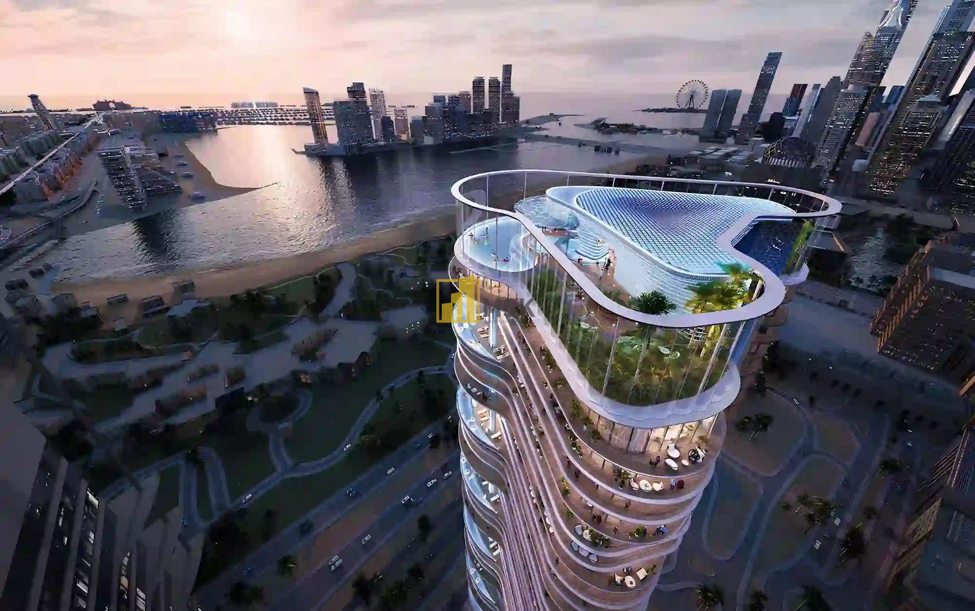 Luxurious 1 Bed | Premium Sea view | Waterfront living