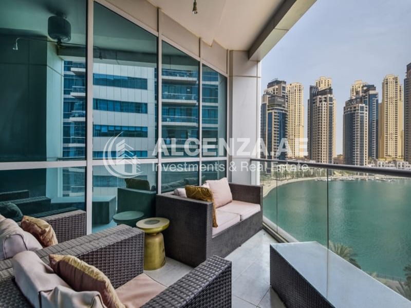 Fully Furnished 1BR | Dubai Marina View