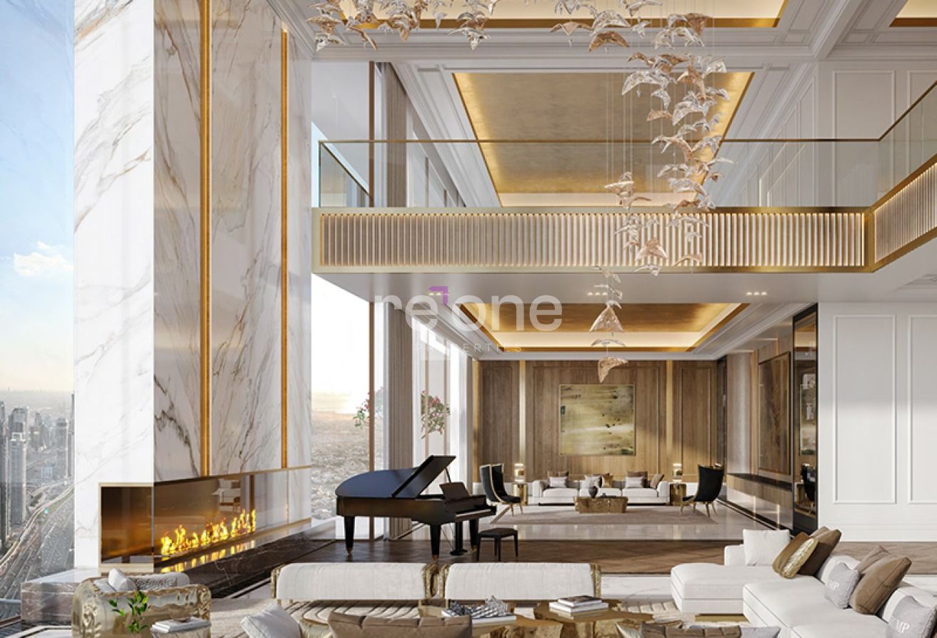 Elegant 3BR in Trump Tower | Burj Khalifa & Sea View