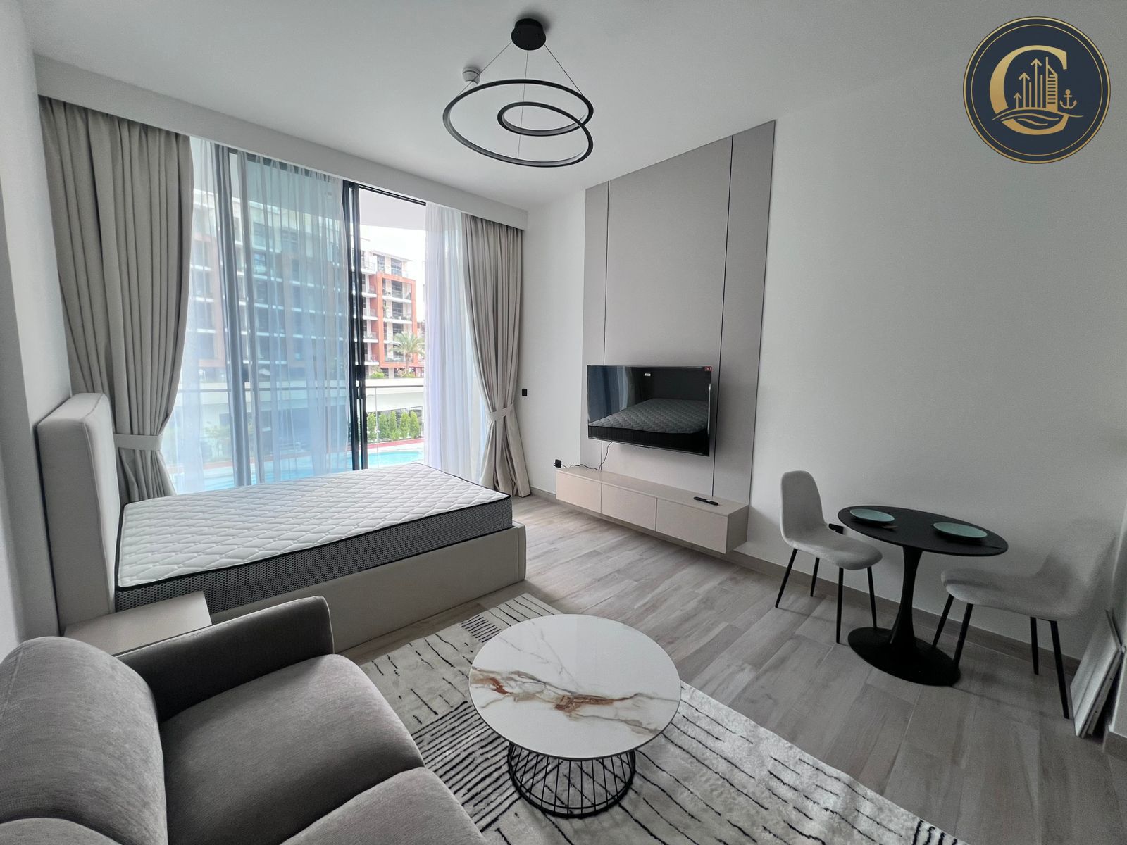 Designer Furnished Studio | Pool View | High End Finishes