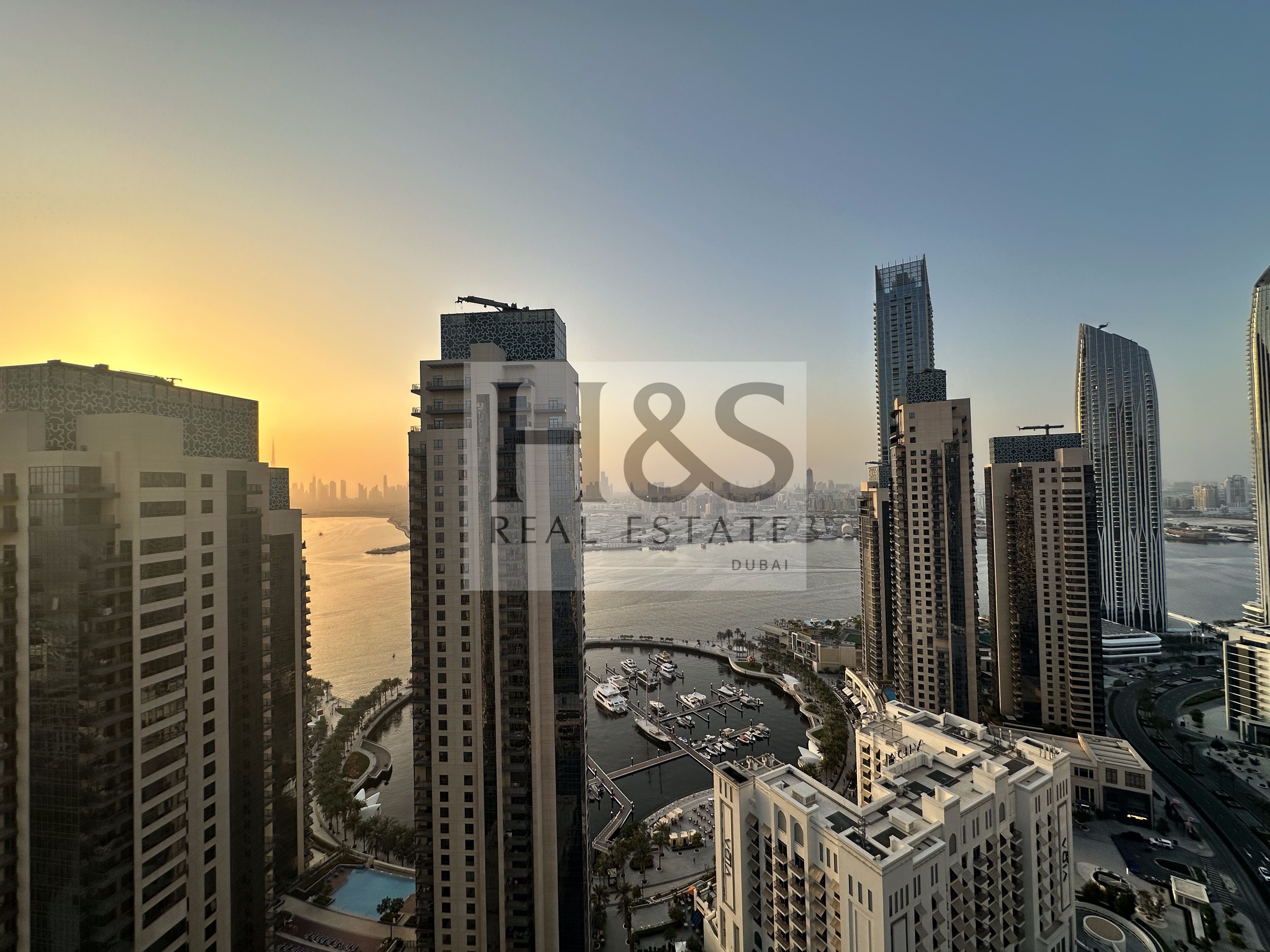 STUNNING CREEK VIEW | HIGH FLOOR | 3BED +MAID