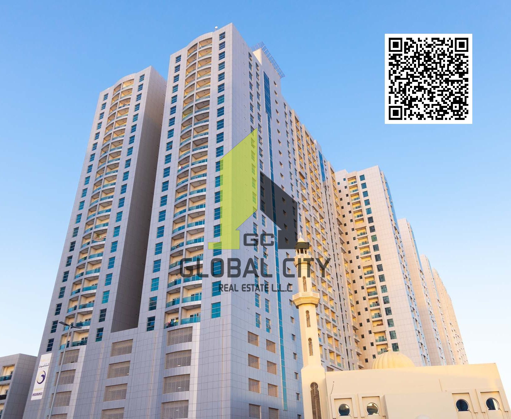 ONE BEDROOM FOR SALE IN CITY TOWER OPEN VIEW CASH 370,000/- WITH PARKING AND FURNITURE VACATE