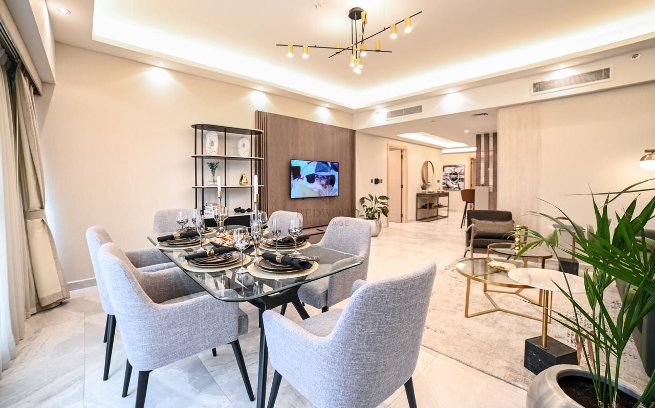 Rare 3 Bed + Maid | Ready to move in | Fully Furnished | Exclusive | Highest Floor |