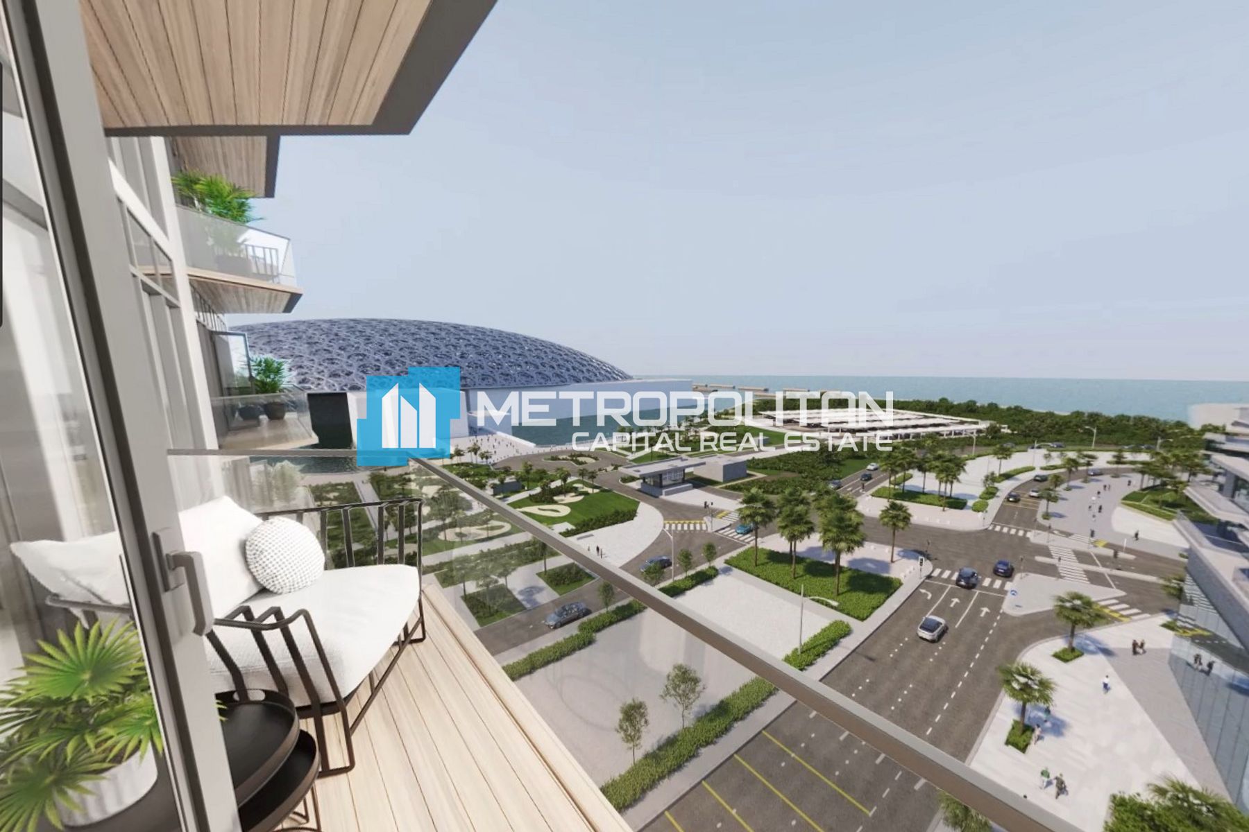 Partial Louvre and Sea View| 2BR+Balcony| Storage