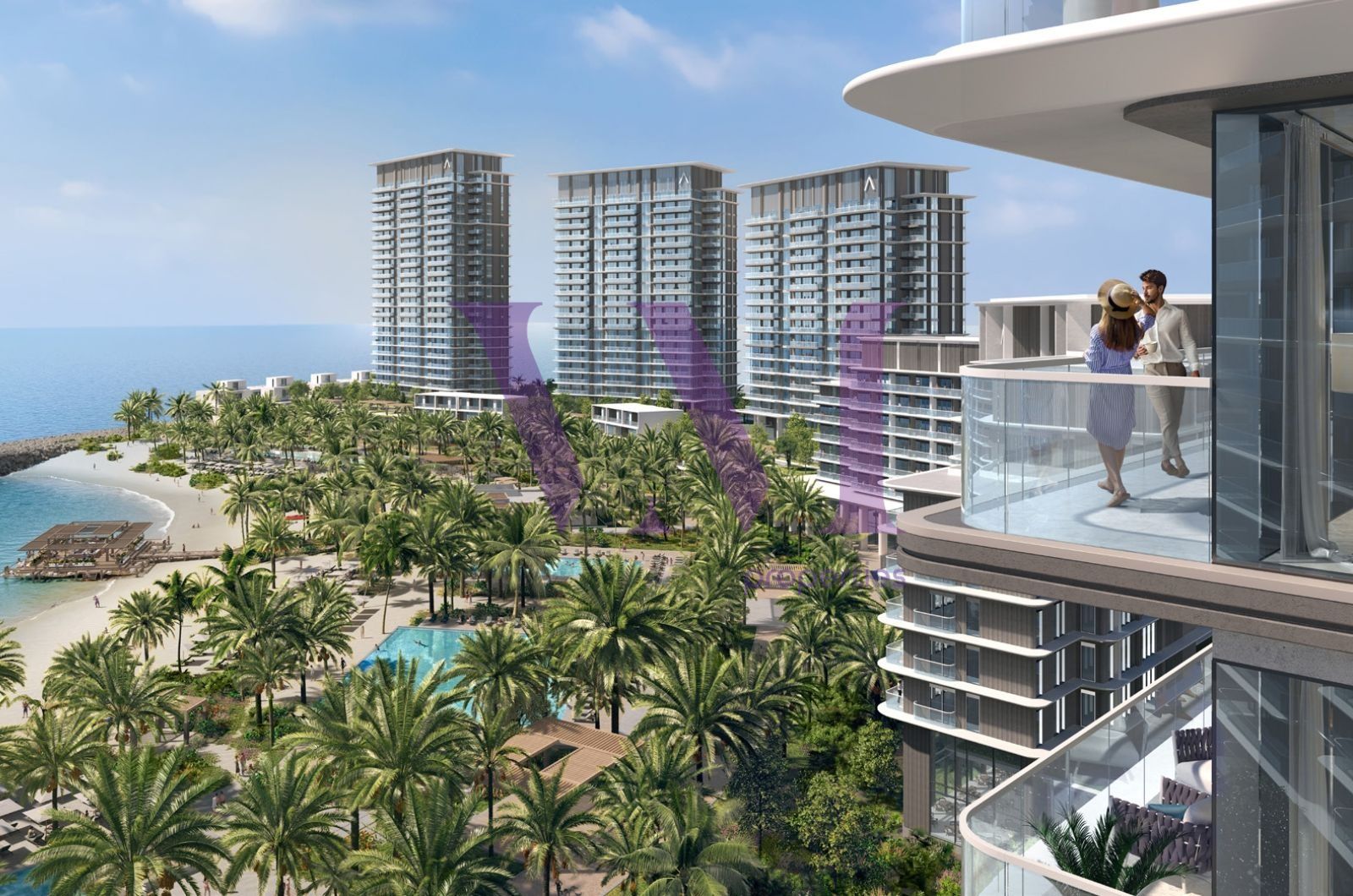 2 BR - Corner | Balcony | Community + Sea View