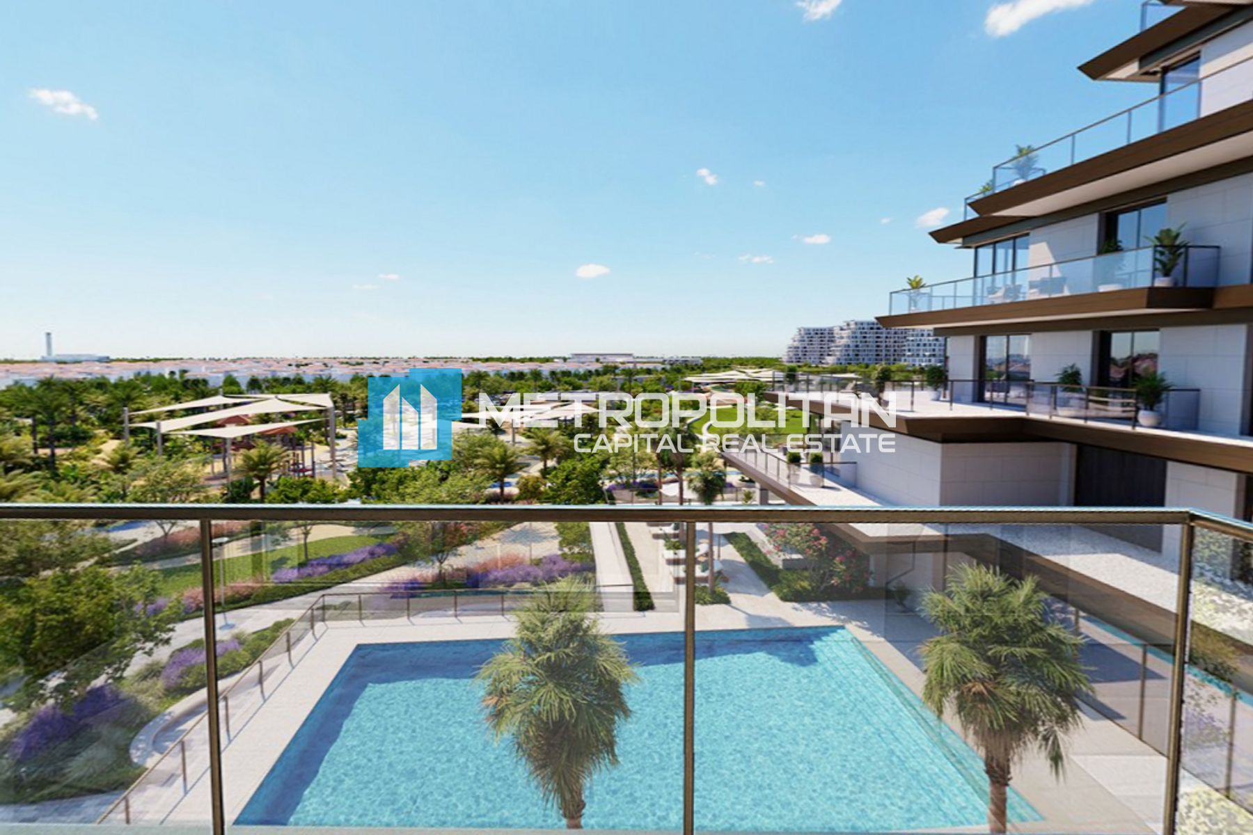 Full Pool View | 1BR+Balcony | High-End Facilities