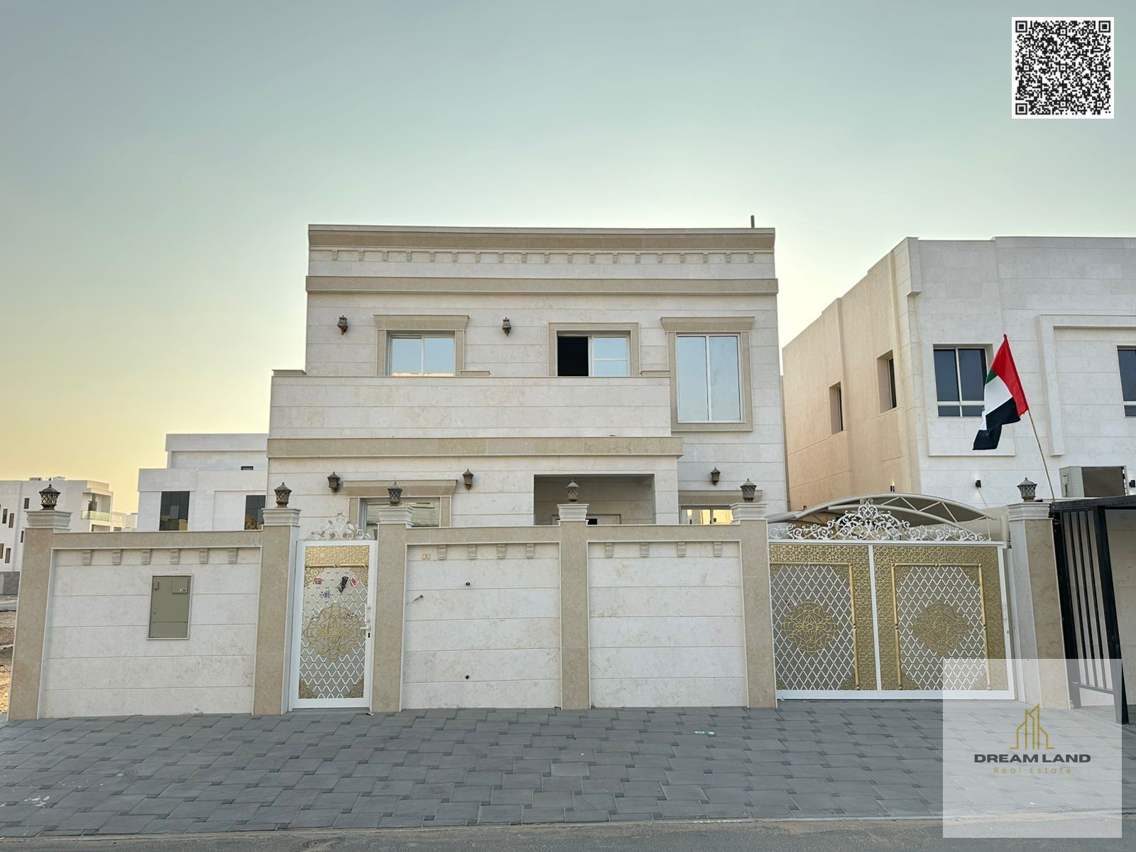 a villa in one of Ajman's most luxurious villas, built and finished to a super deluxe standard, w