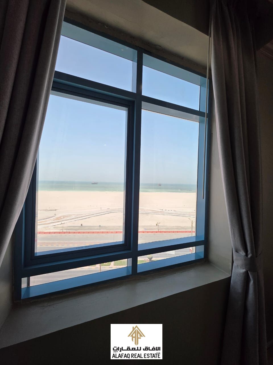 Luxury Hotel-Style Furnished Studio with Sea View on Ajman Corniche – Smart Access, Full Privacy & Weekly Housekeeping