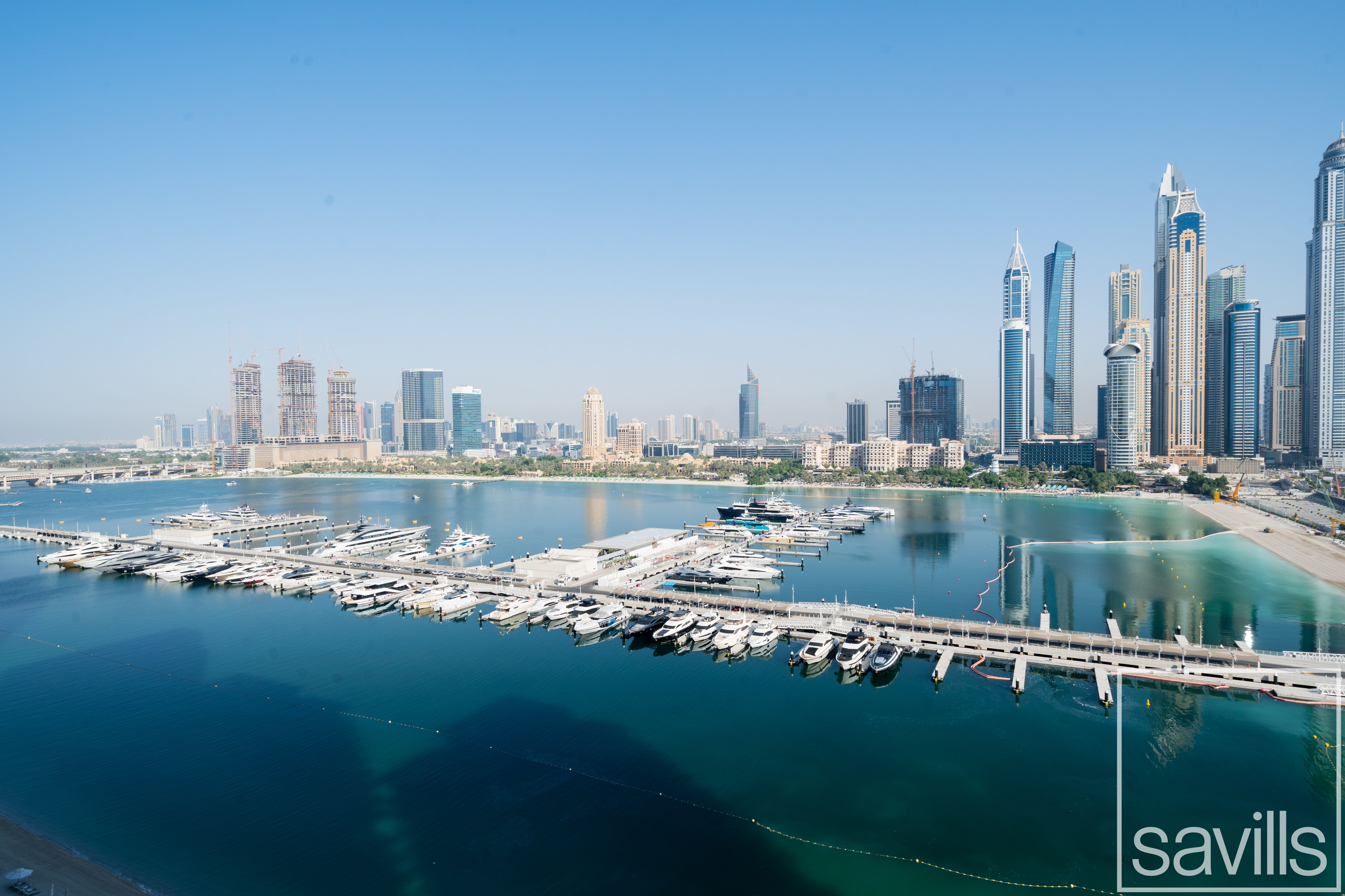 Private Beach | Mid Floor | Palm and Marina Views