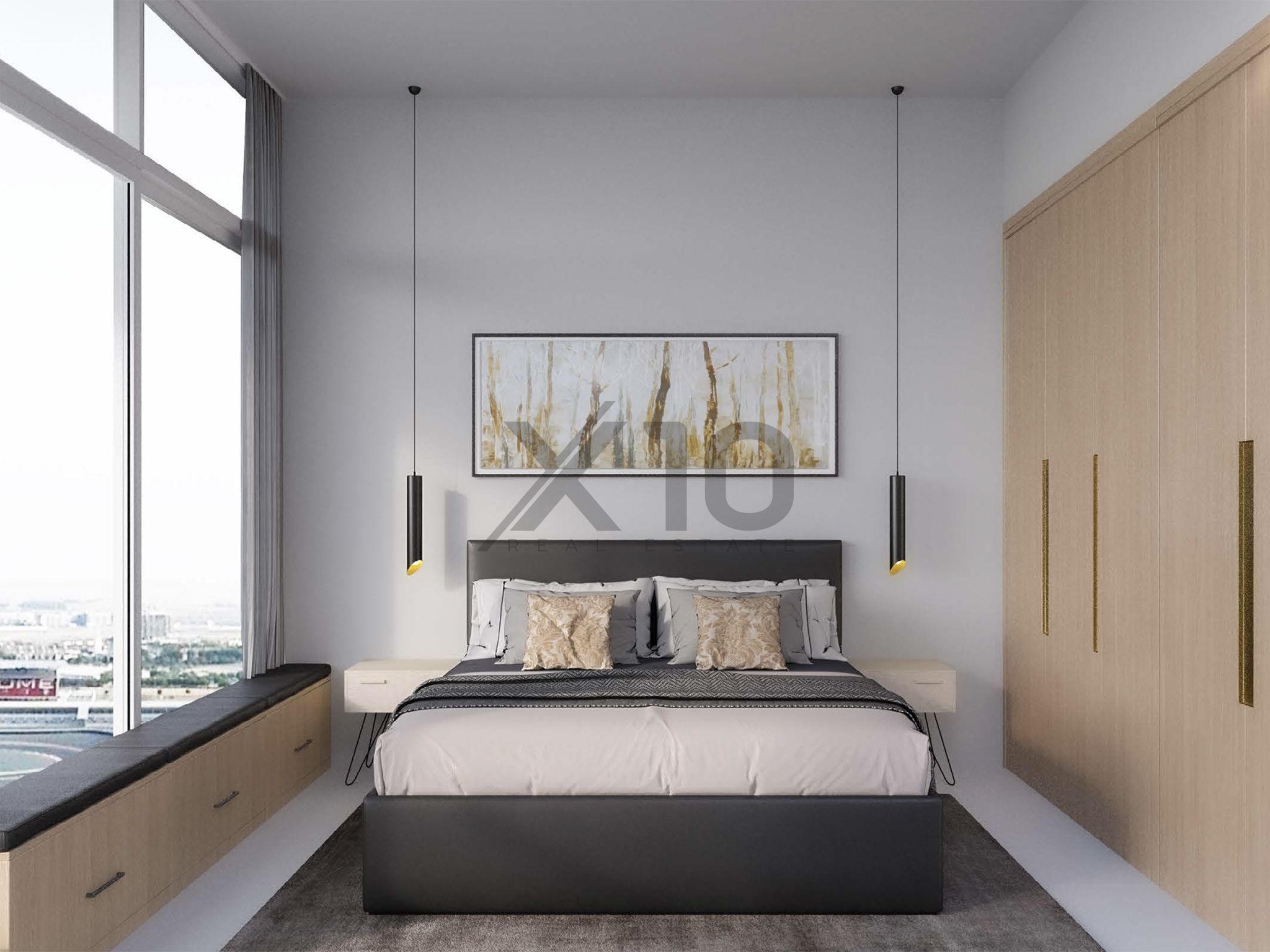 Modern 1BR | Vacant | High Floor | Semi-furnished