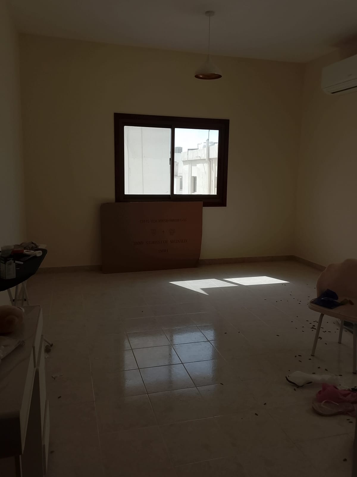 Three bedroom and a living room with Furniture and a balcony , family occupancy