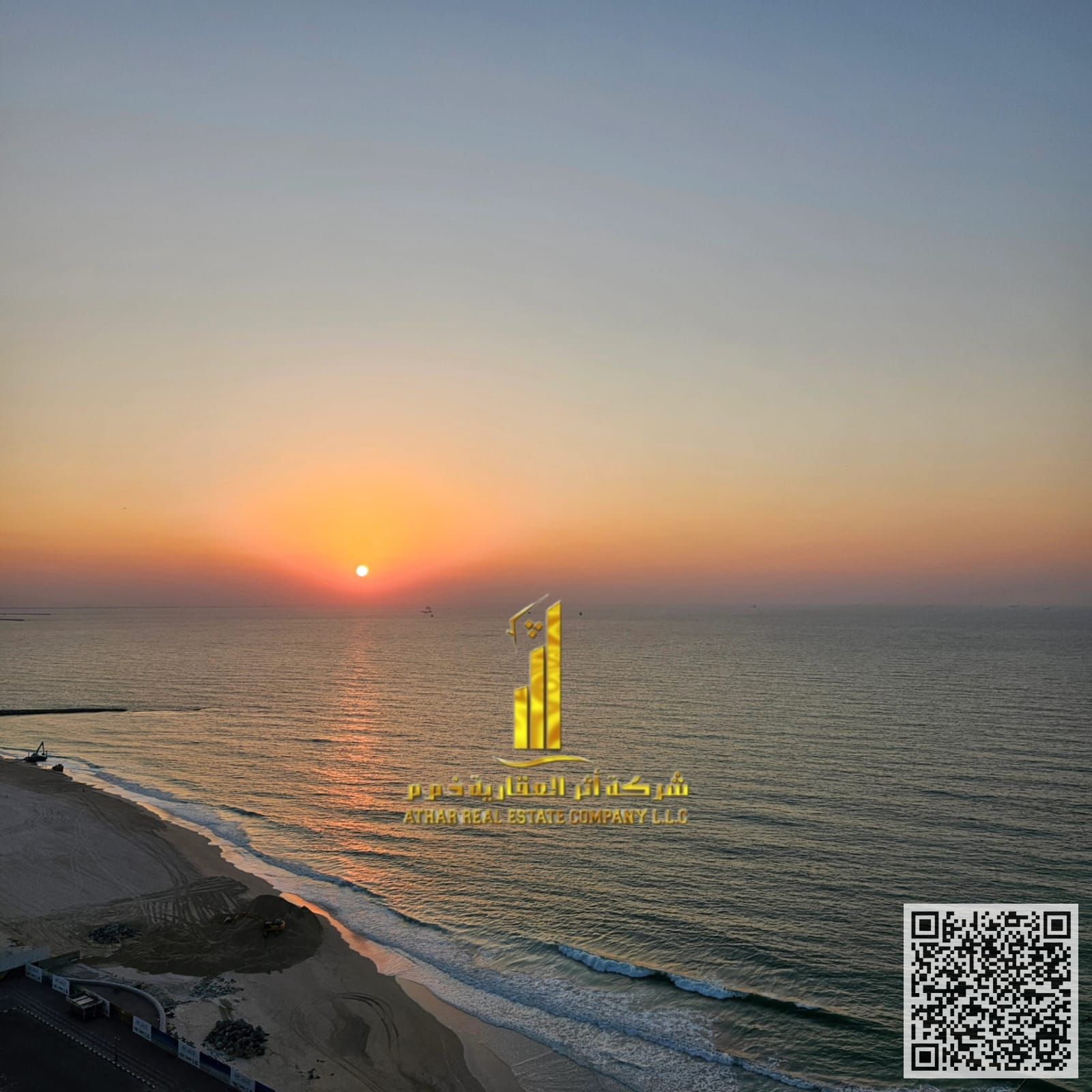 With a sea view, a luxurious 2-bedroom apartment with a living room, fully furnished with super deluxe furniture, for monthly rent in Ajman - Corniche
