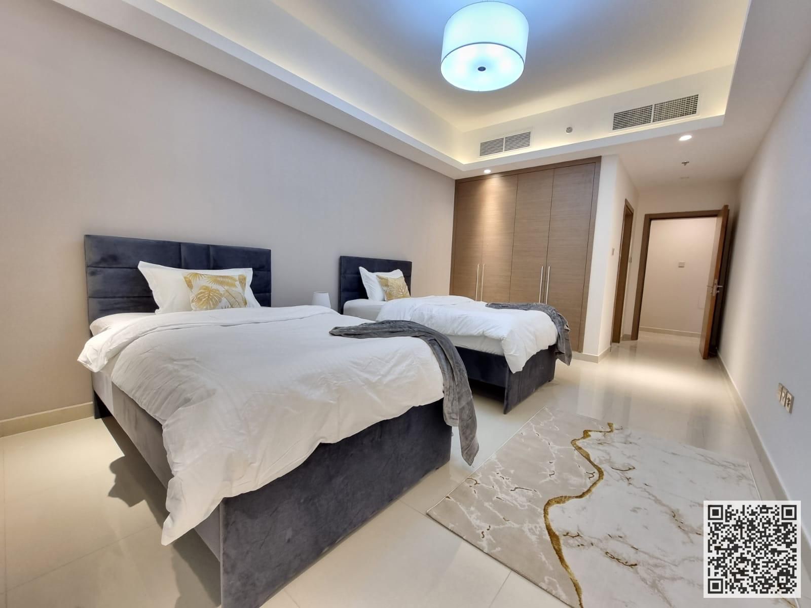 Luxurious furnished one-bedroom apartment with brand new furniture for monthly rent in Ajman - Al Rashidiya 1, Gulf Towers