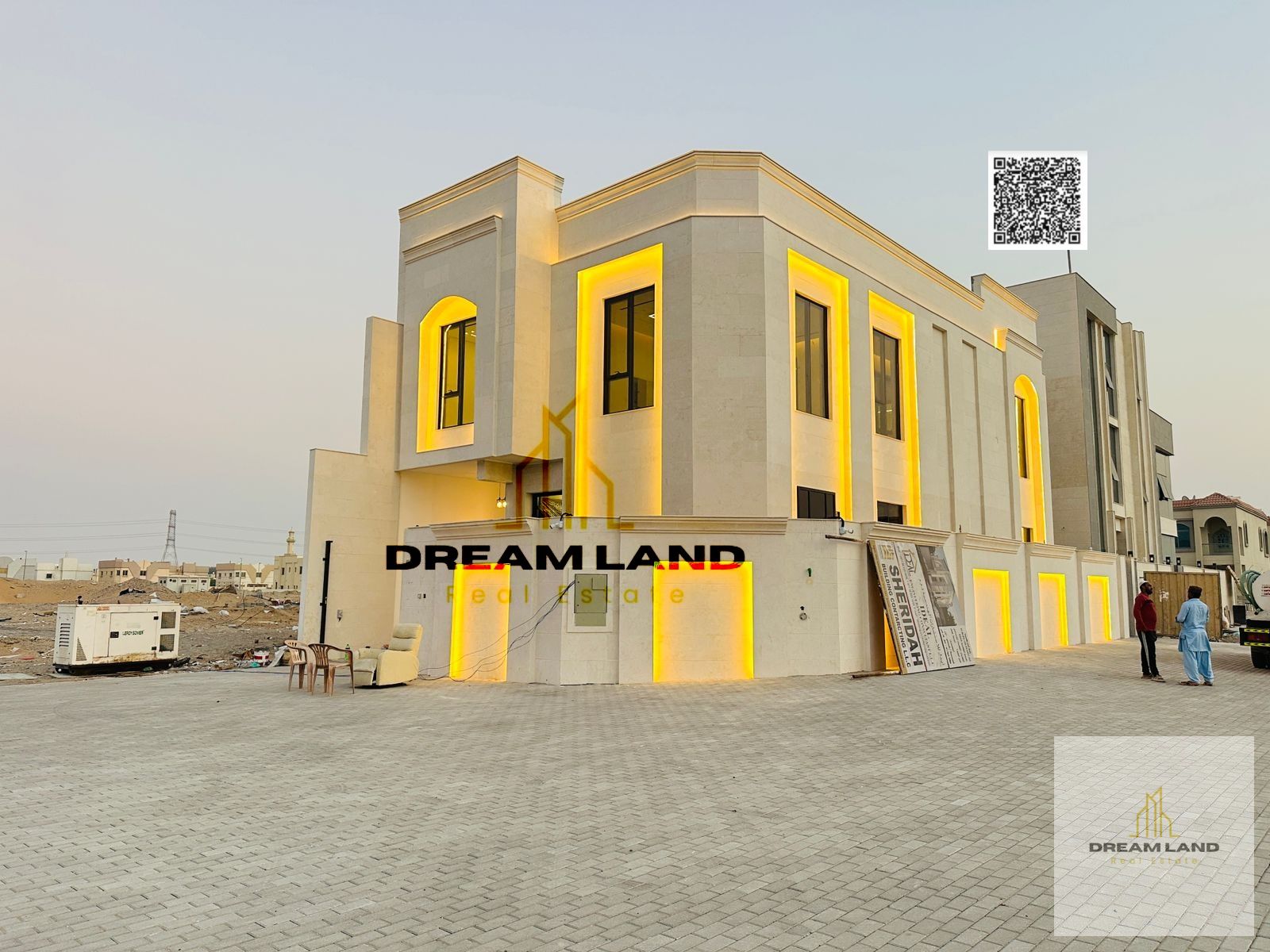 Including registration fees, Amazing morocan style villa consists of 4 master bedrooms with built in wardrobes, now for sale in upscale area,