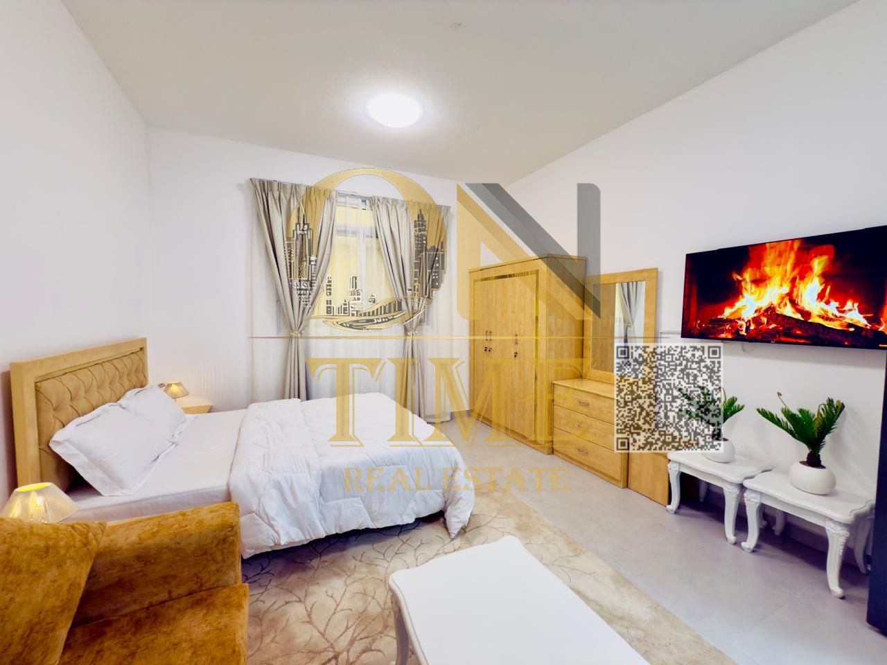 New furnished studio apartment | On Ajman Corniche | Spacious areas