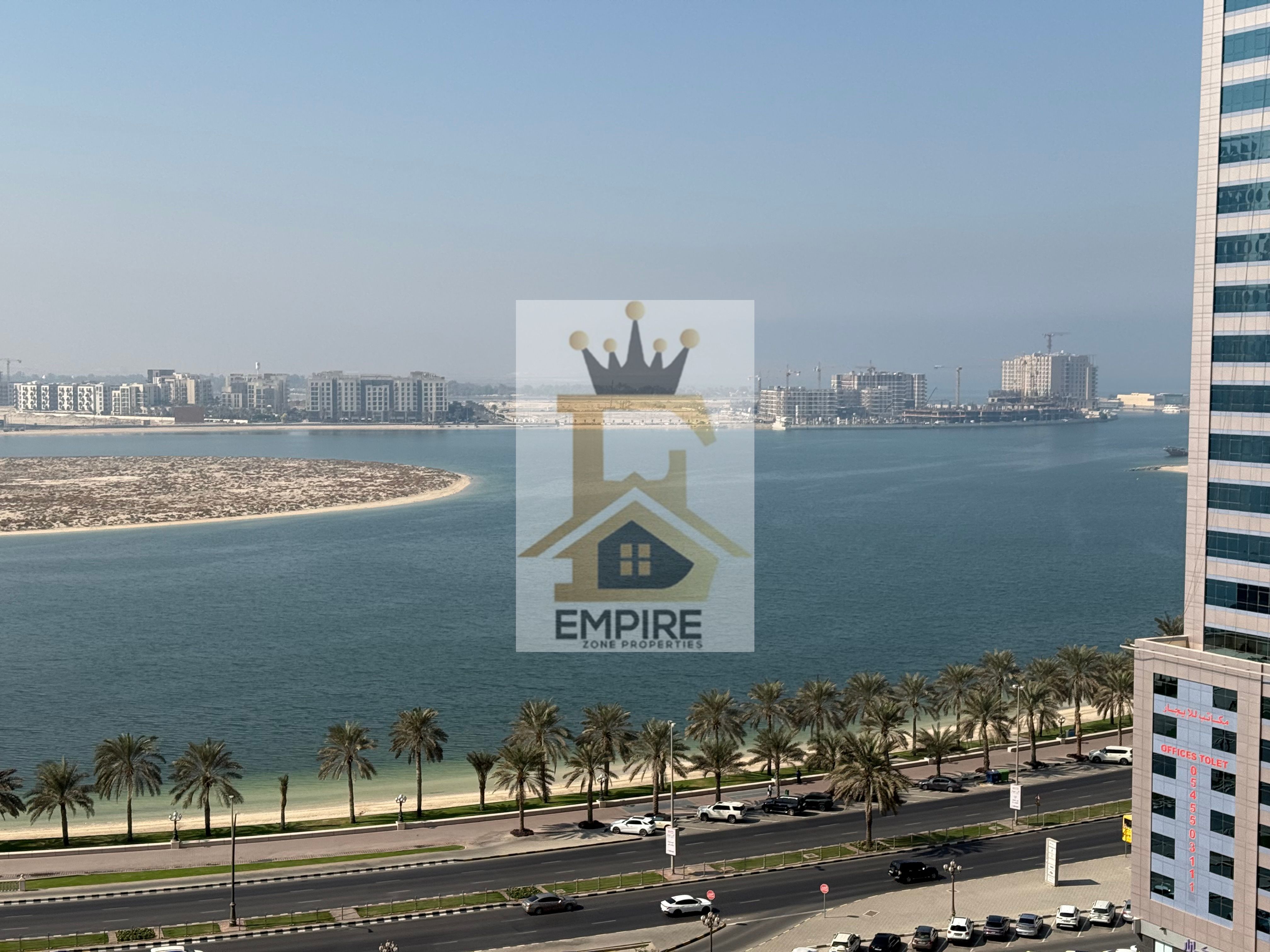 Spacious Bright Apartment in very Prime location open see view free gym and pool very Easy Exit to Dubai