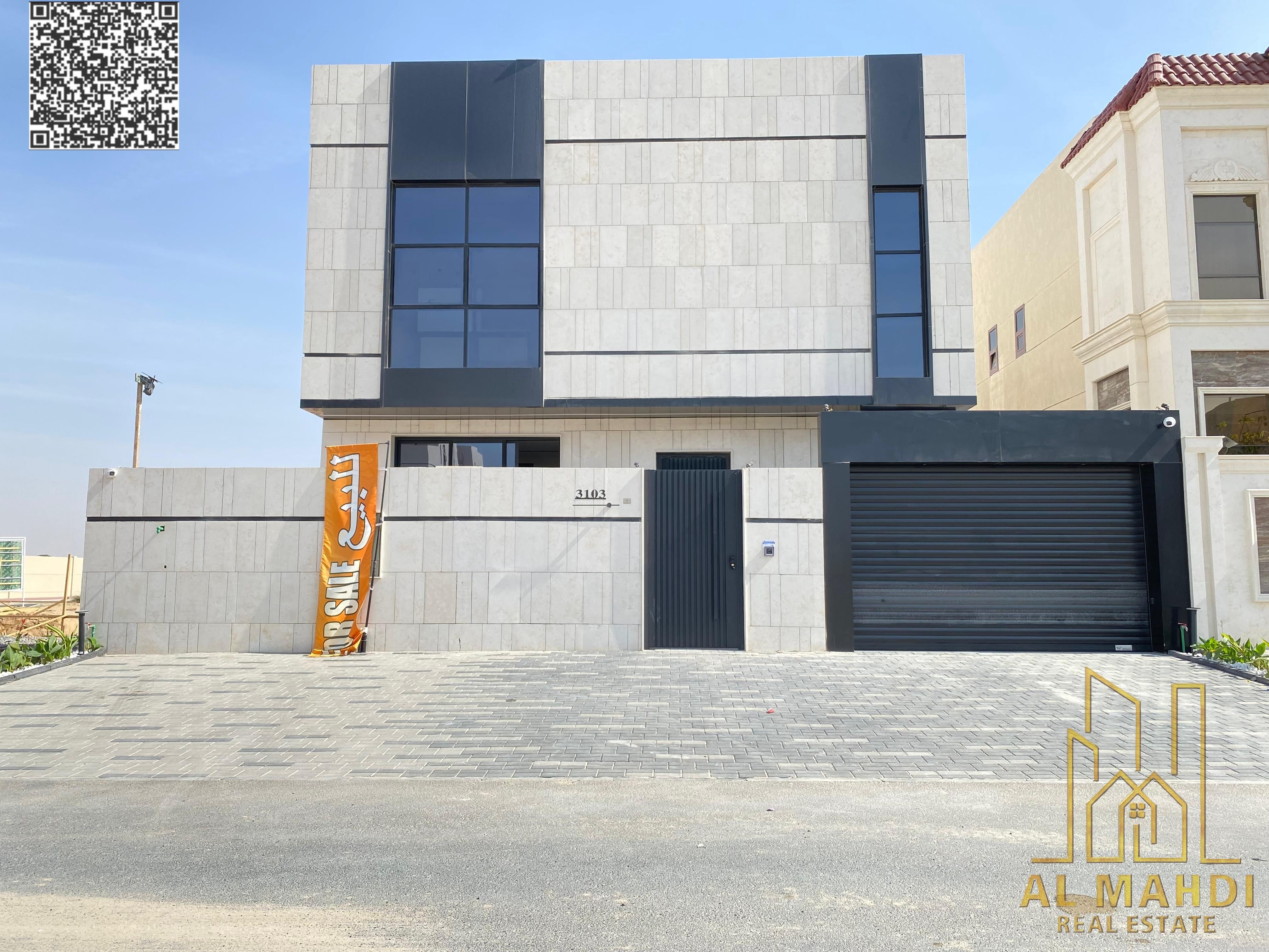 A villa on the main street, ready to move into, with all registration and ownership fees included, in one of Ajman's most prestigious areas. Freehold