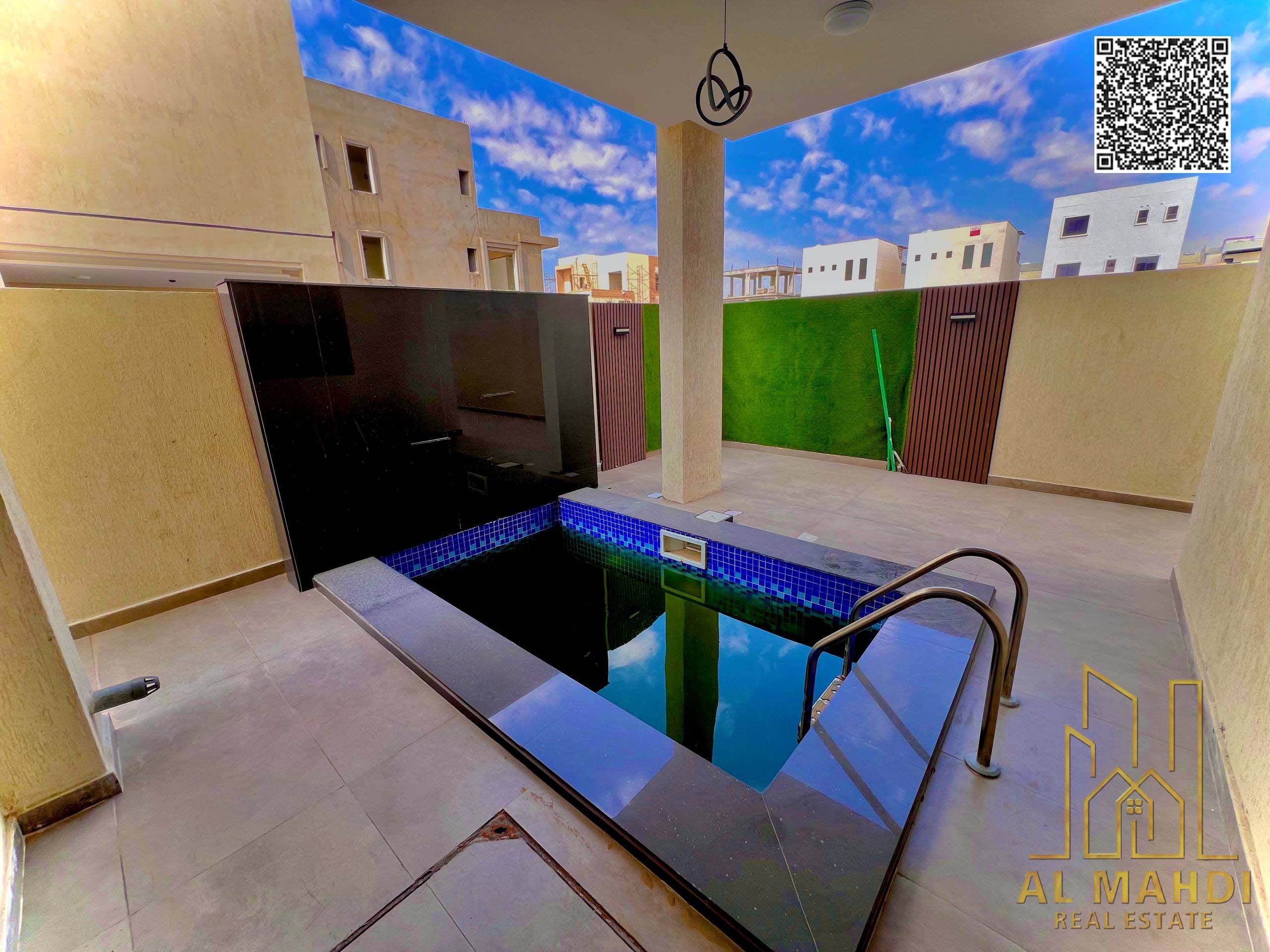 Luxury 6-Bedroom Villa with Roof & Pool for Sale in Al Bahia – Freehold – Registration Fees Included – High-Quality Finishing