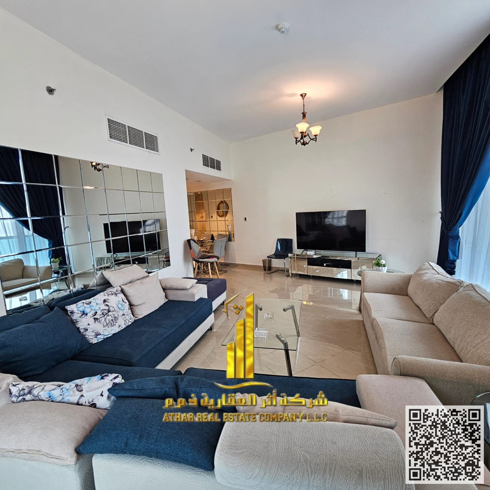 The most luxurious 2 room and hall, with sea view balcony, including all services, with a gym, swimming pool, and private parking.