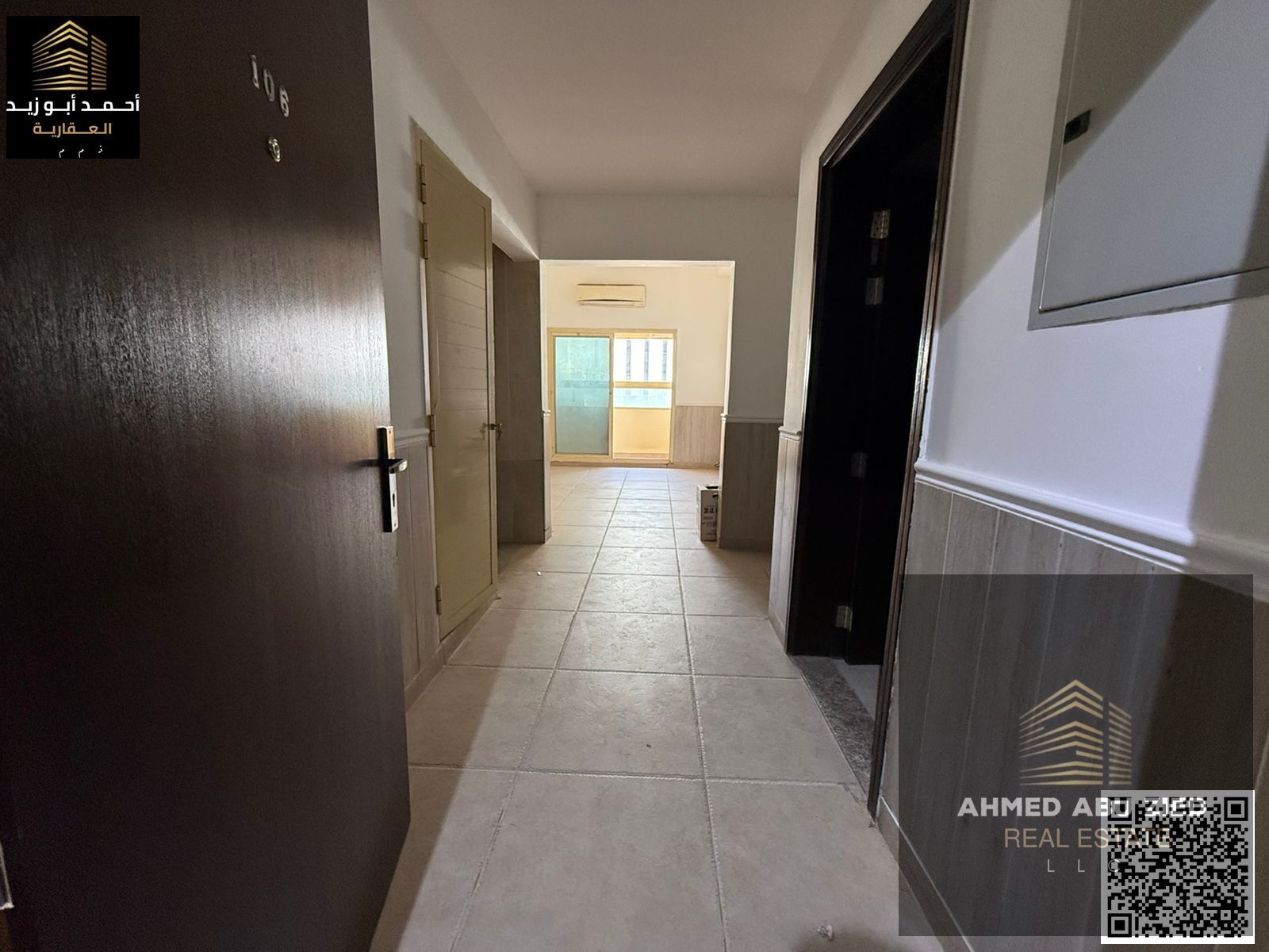 Largest 1 Bedroom Apartment for Annual Rent in Al Rawda 2 Ajman, Master Bedroom, 2 Bathrooms, Balcony, Built-in Wardrobes, Split A/C, 4 Payments,