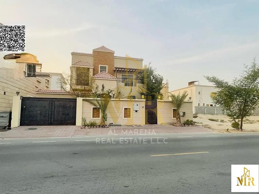 Villa in Al Rawda 2 area, residential/commercial, near Shurooq Mall and Sheikh Ammar Street. Price includes electricity, water, and air conditioning.