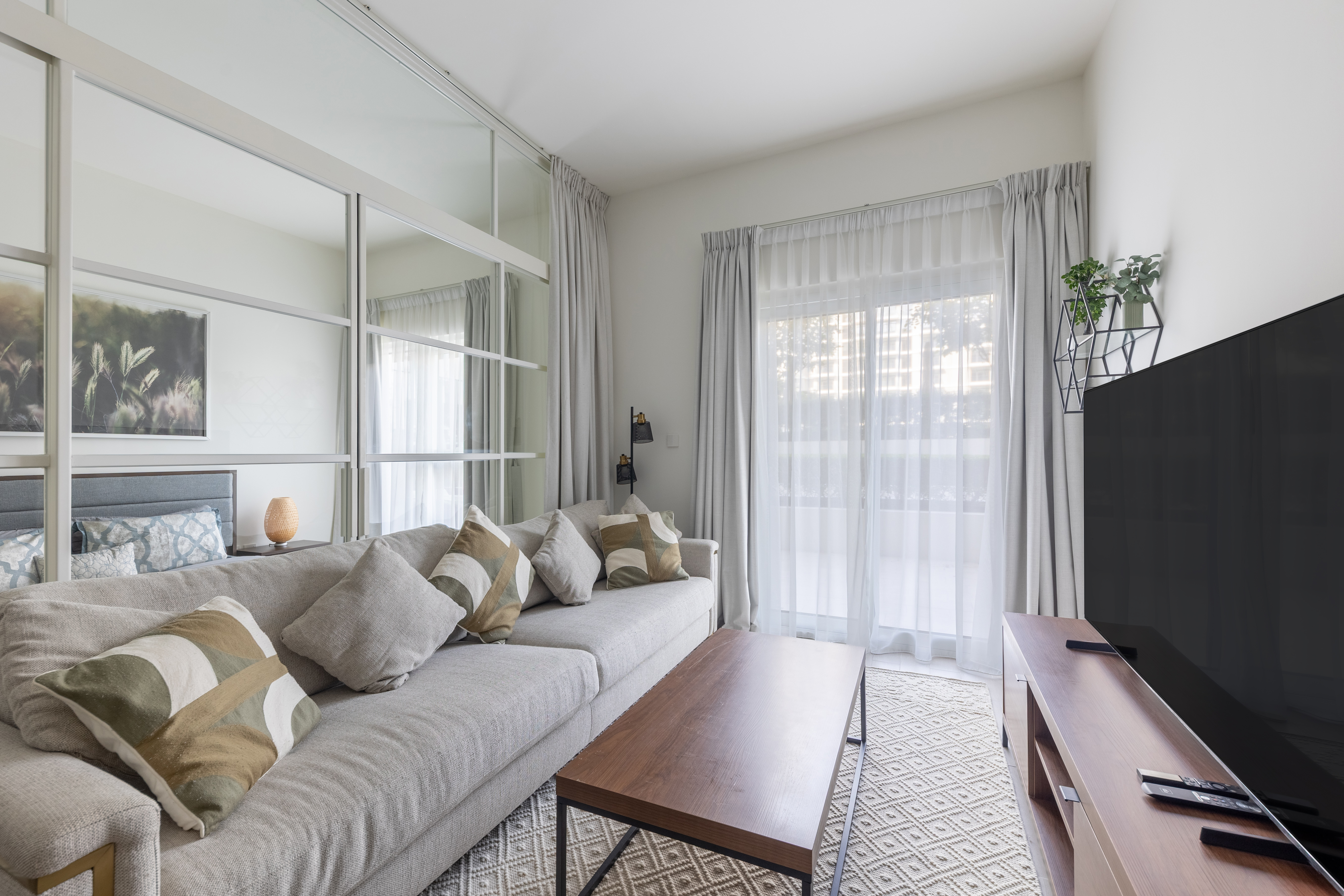Furnished 2BR | Spacious terrace | Park-side living