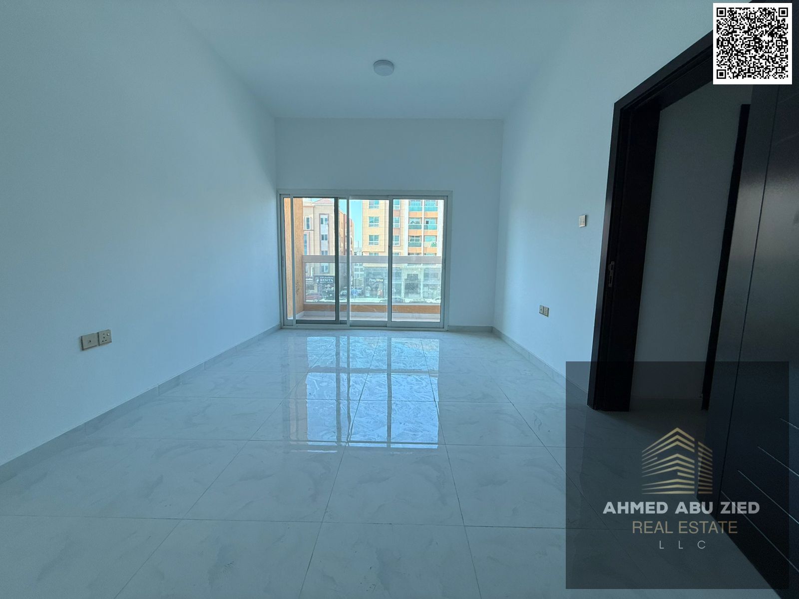 Luxury spacious 2BR hall in Al Mowaihat 3, annual rent, master rooms, central AC, open-view balcony, prime location, 1 month free