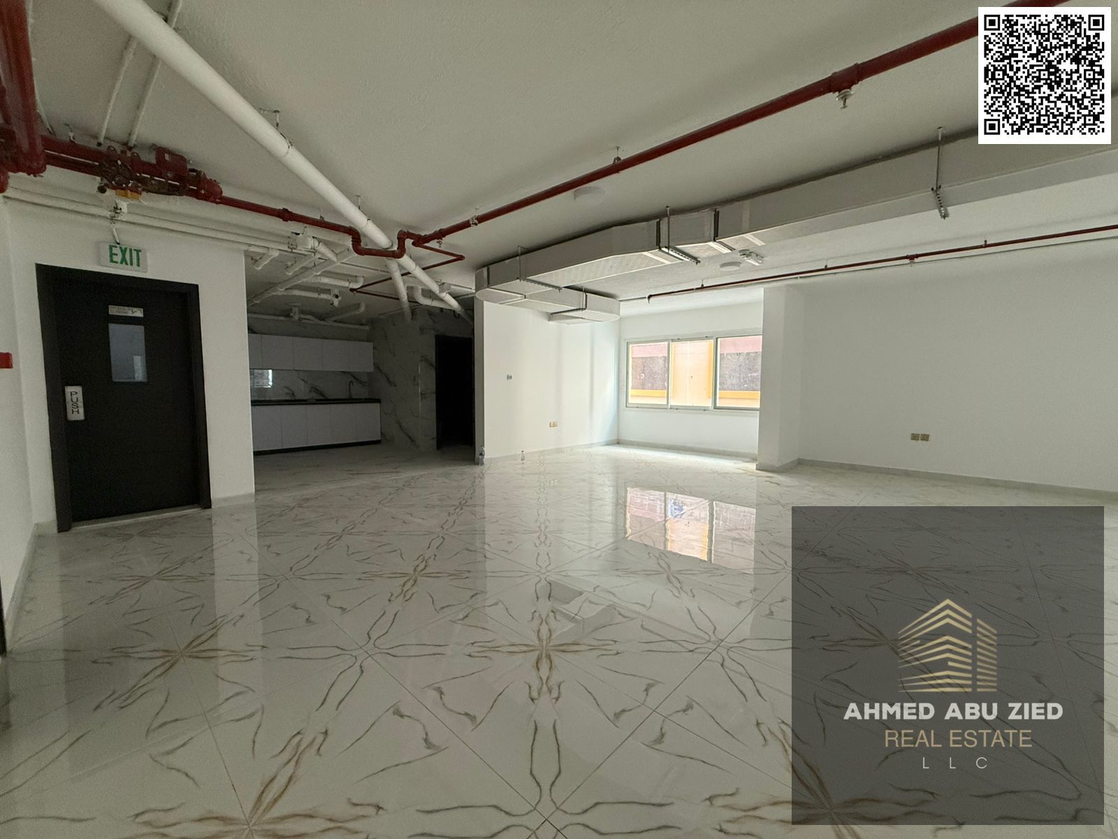 Office or full commercial floor for annual rent in Al Mowaihat 3, 2500 sqft, new building, prime location, ideal for companies, clinics & schools