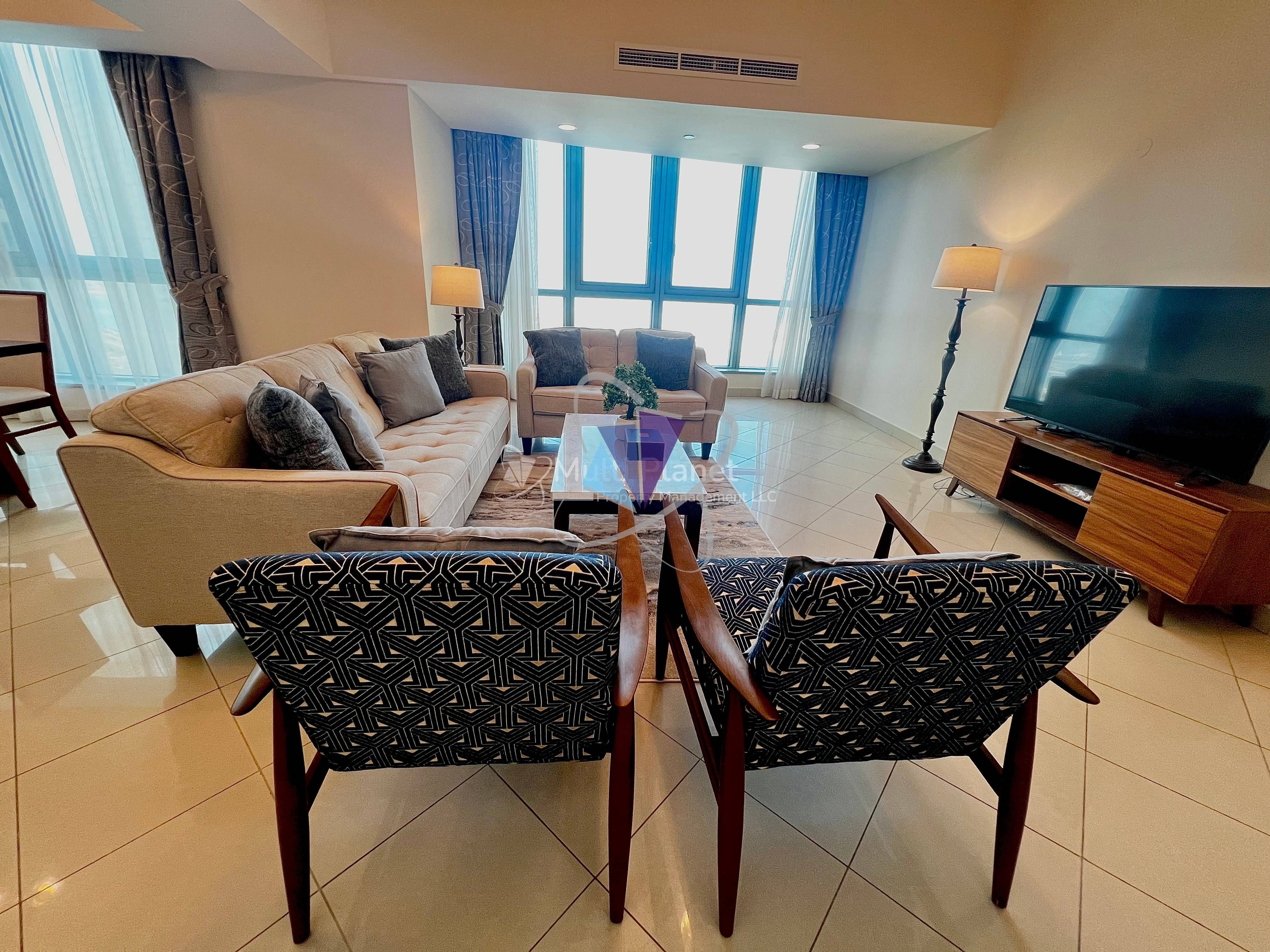 2BR with Maid | Fully Furnished | Full Sea View