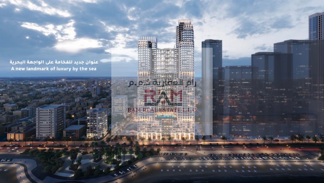 1 Bedroom Apartment with Direct Ajman Corniche View Spacious Layout Luxury Finish
