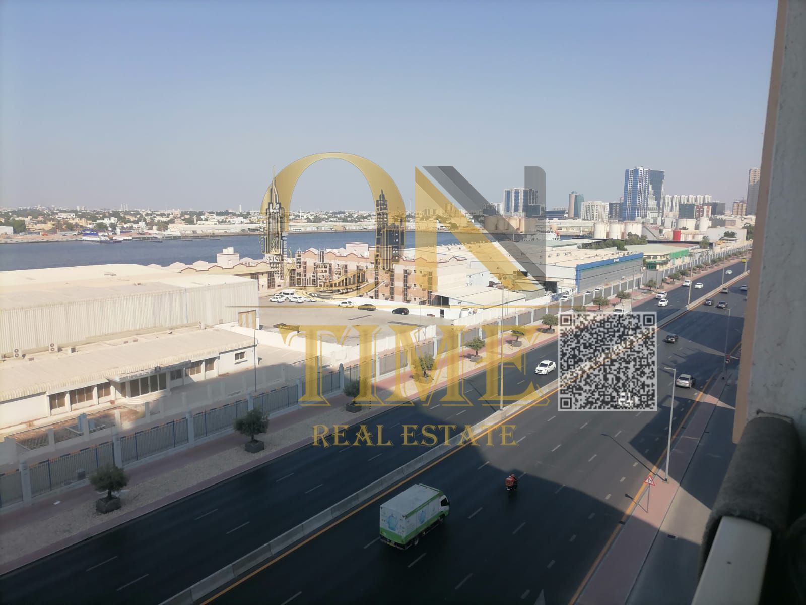 Two bedroom and living room furnished apartment for rent in Ajman with a direct view of