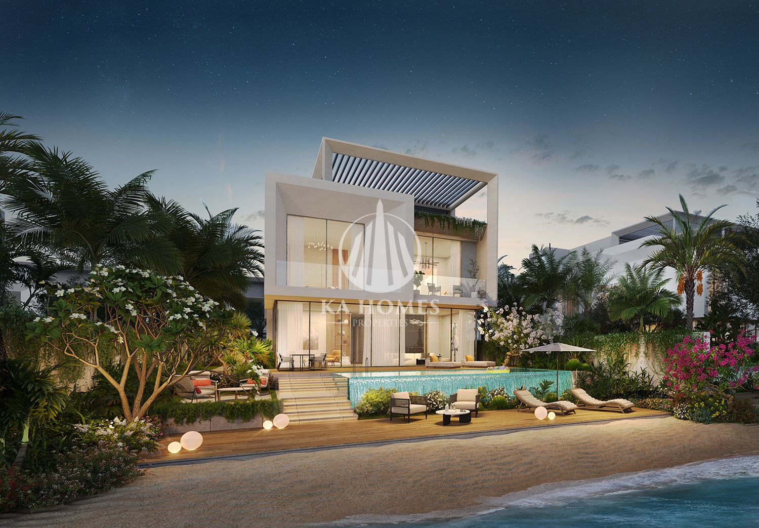| 6-bedroom seaside villa with internal elevator and private garden | Exceptional experience | Luxurious finishes