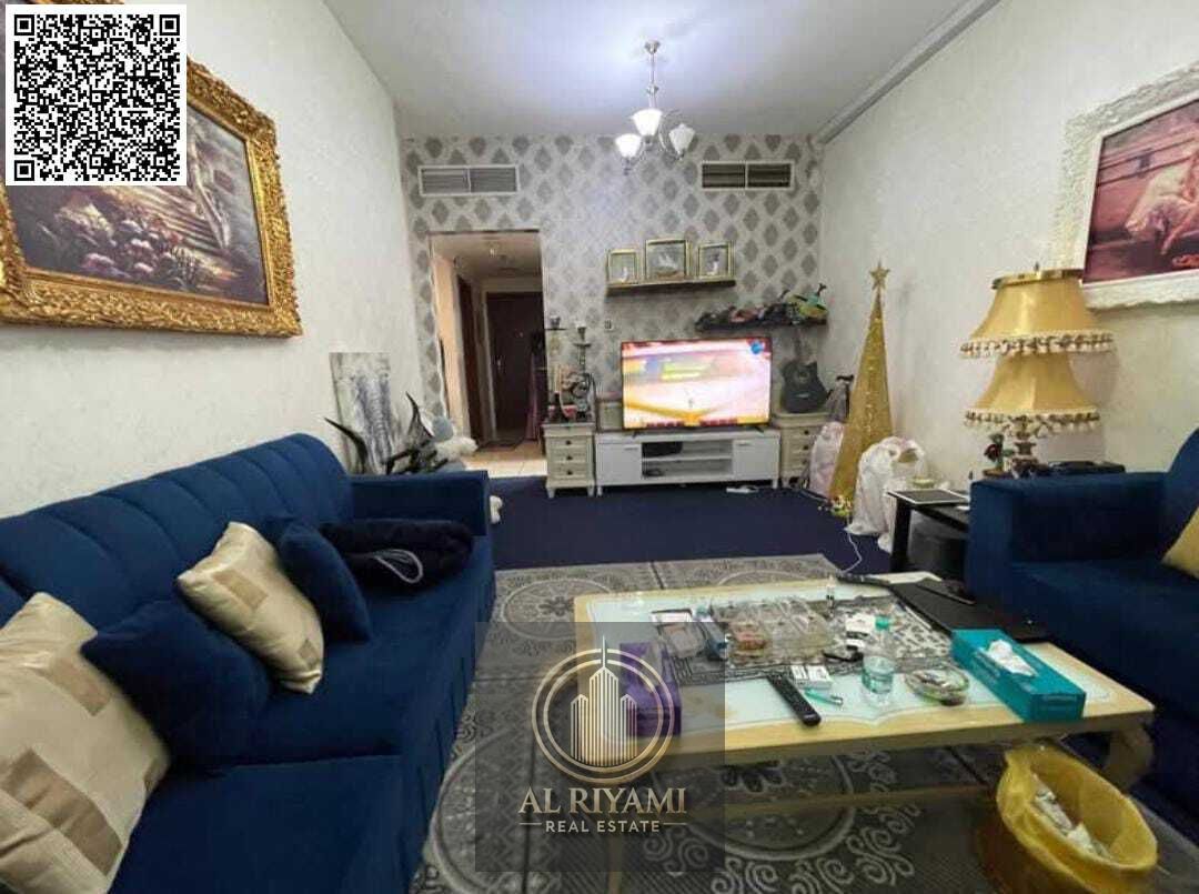 One bedroom and living room for monthly rent, overlooking the creek, Orient Towers, Ajman