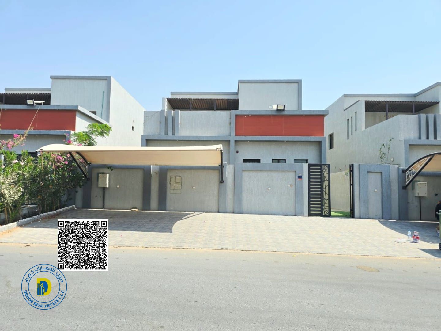 A fantastic opportunity to buy a modern villa in Al Yasmin ,4 BR, electricity, water, and AC. Super deluxe finishing. Freehold. Bank financing .