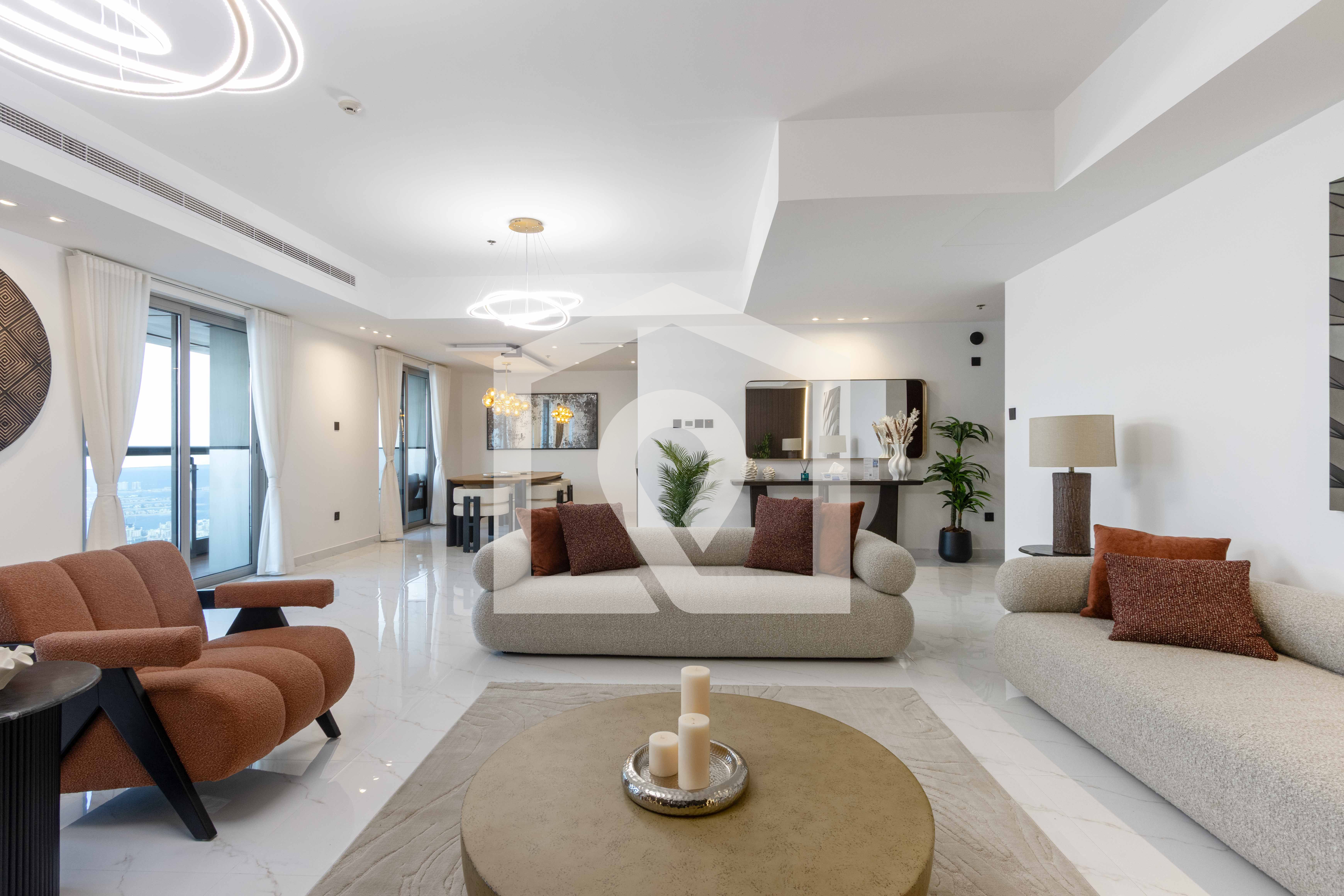 Panaromic 3BR Duplex | Palm, Sea & Ain Dubai Views