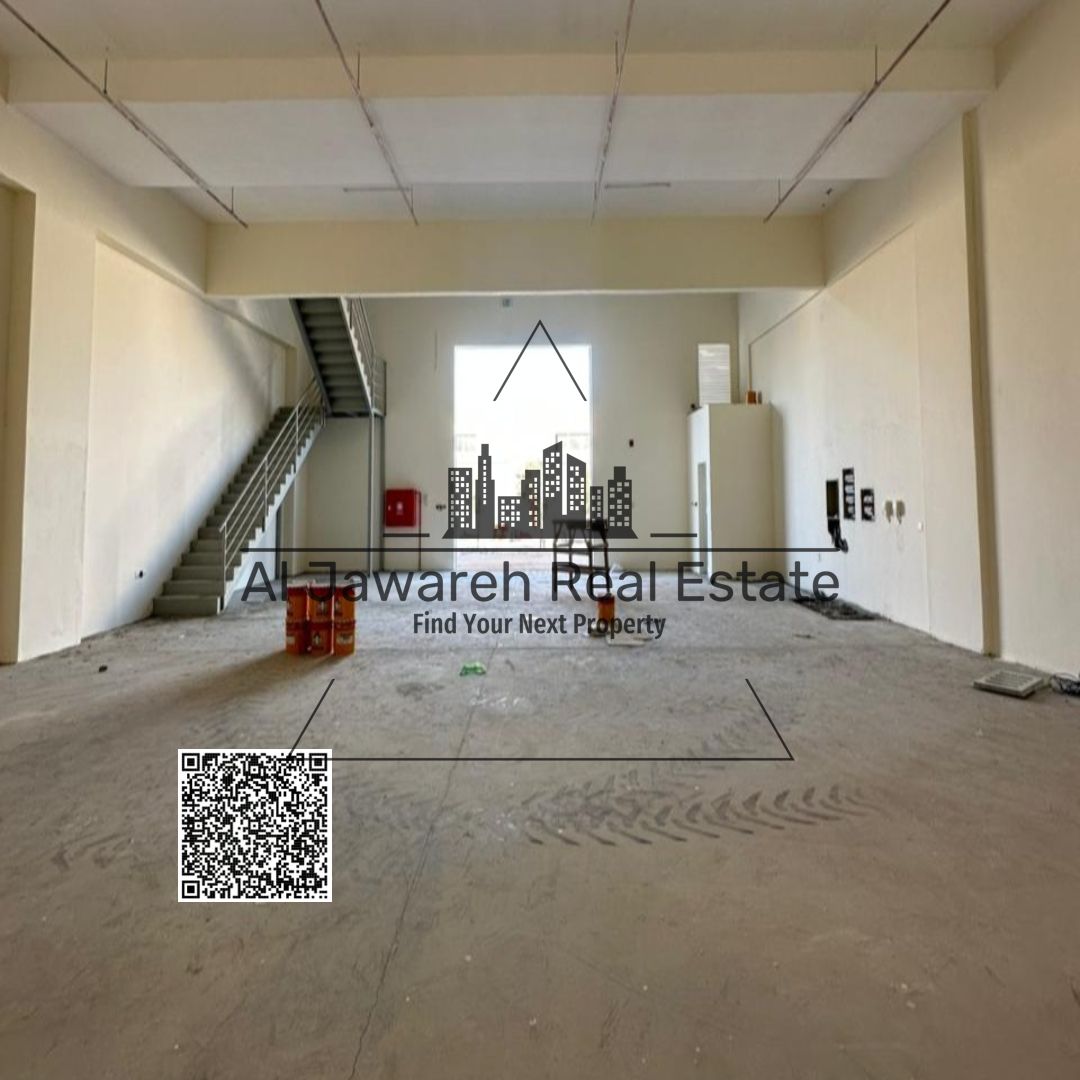 Mezzanine Warehouse for Annual Rent in Ajman Industrial – Al Jurf 3 Property Code: 3112 A great opportunity for companies and business owners to rent